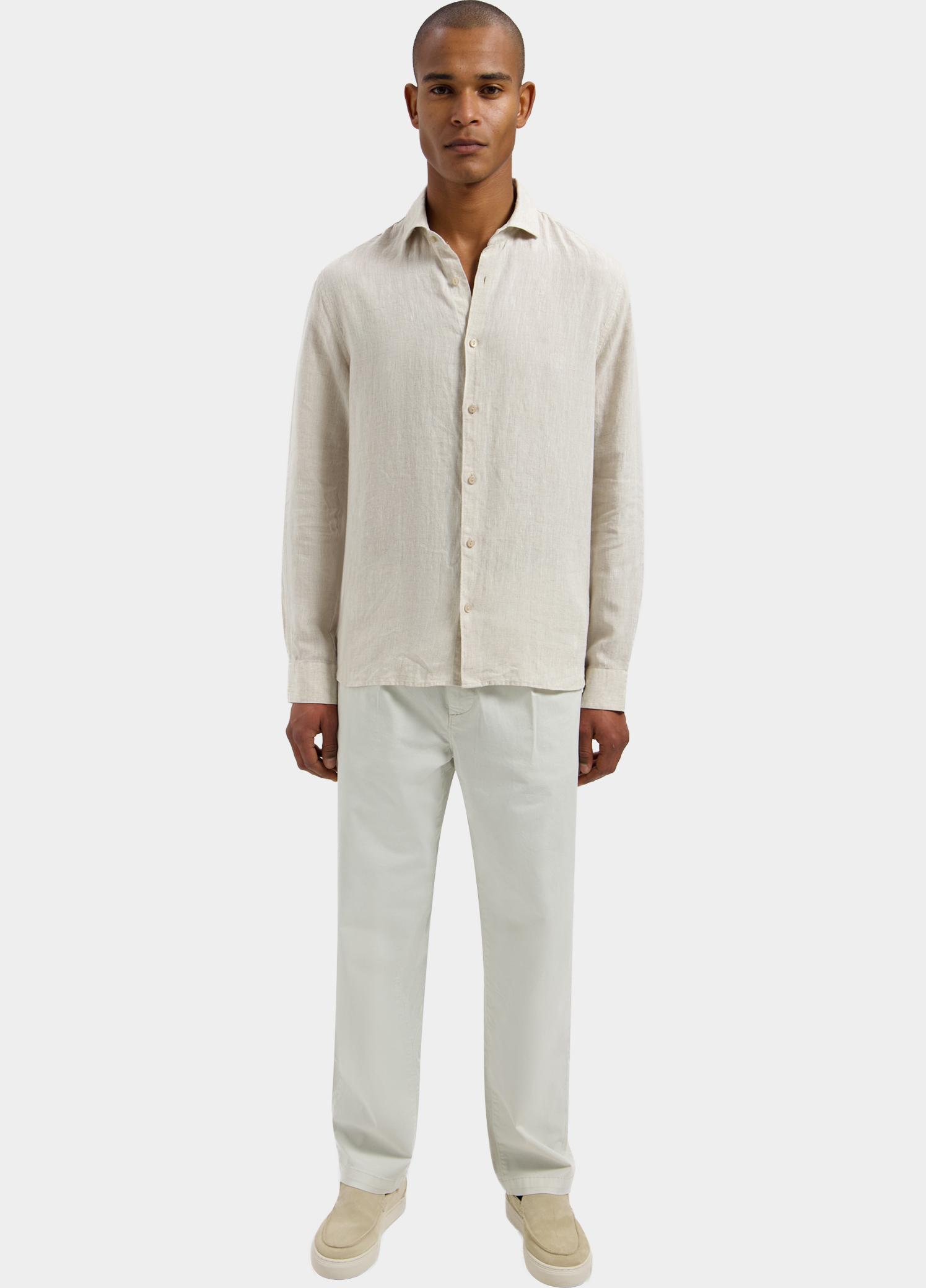 Dstrezzed overhemd korte mouw heren Beige Jagger Shirt 303710/253