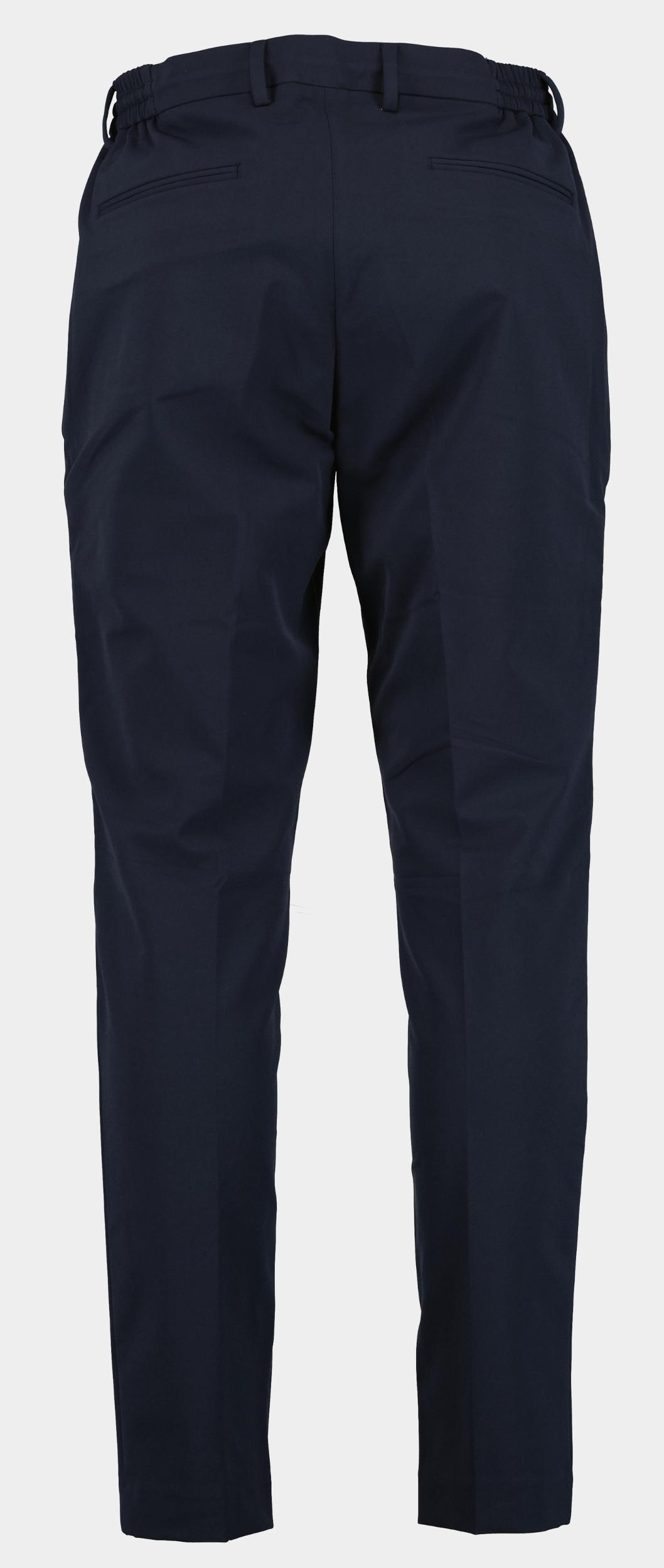 Born With Appetite Wollen Pantalon Blauw DAS drawstring trouser 24104DA32/290 navy