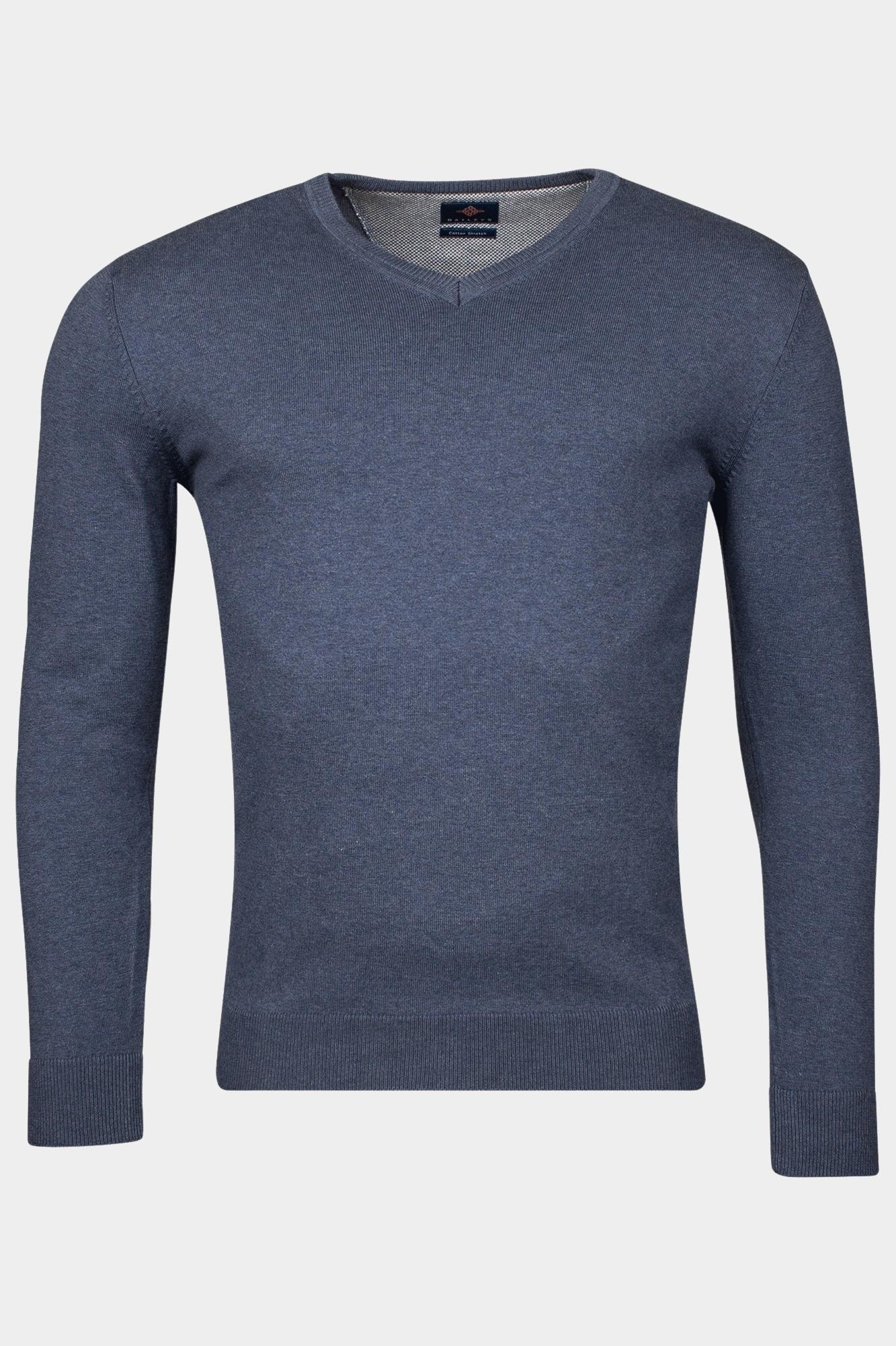 Baileys Pullover Blauw V-Neck Pullover Pima Cotton 1 518100/675