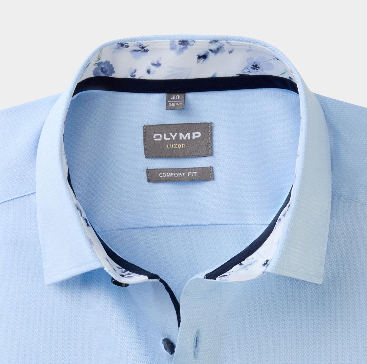 Olymp Business hemd lange mouw Blauw Luxor 100674/11