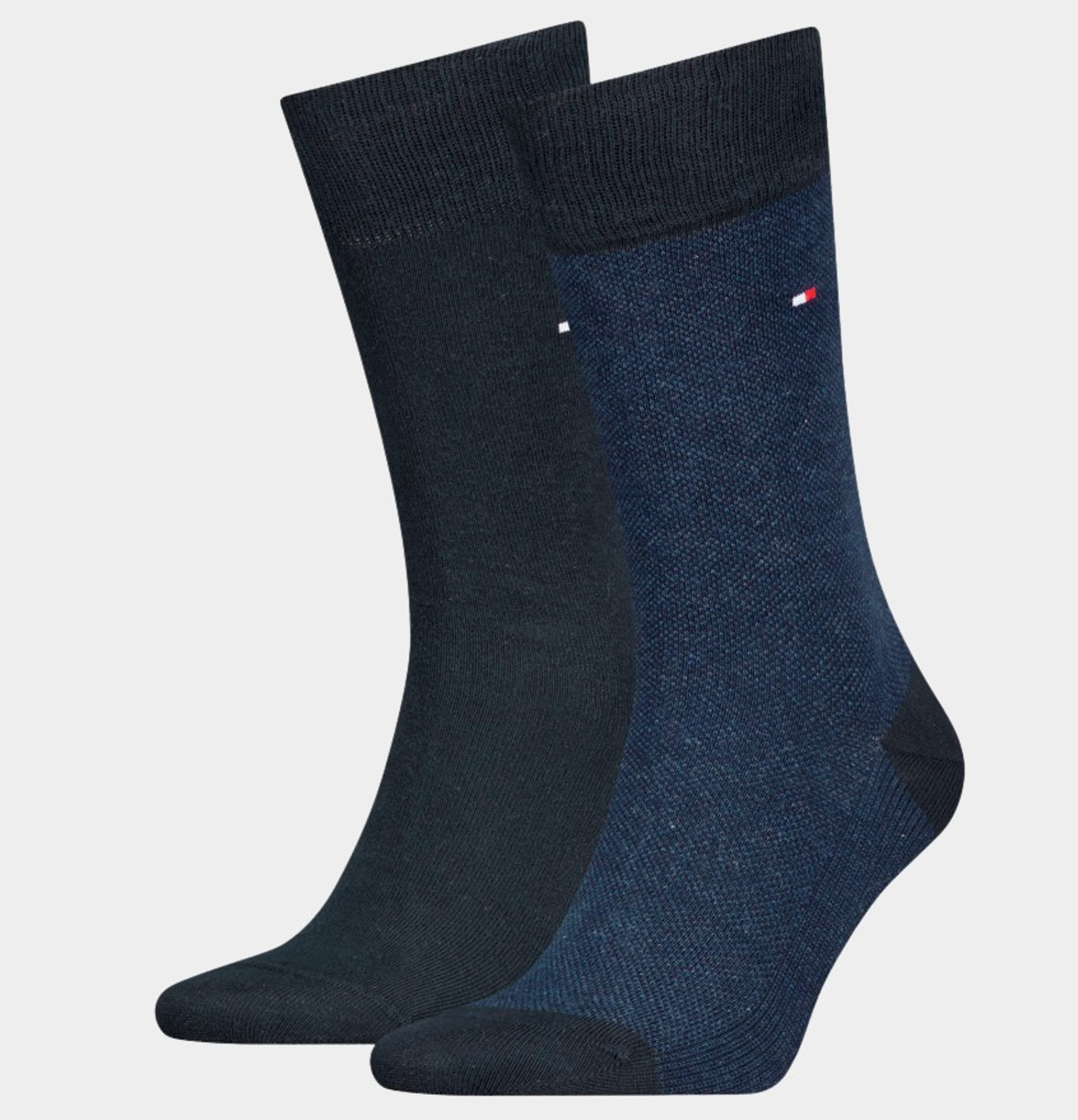 Tommy Hilfiger Sokken Blauw TH Men Sock 2P Birdseye 701226104/001