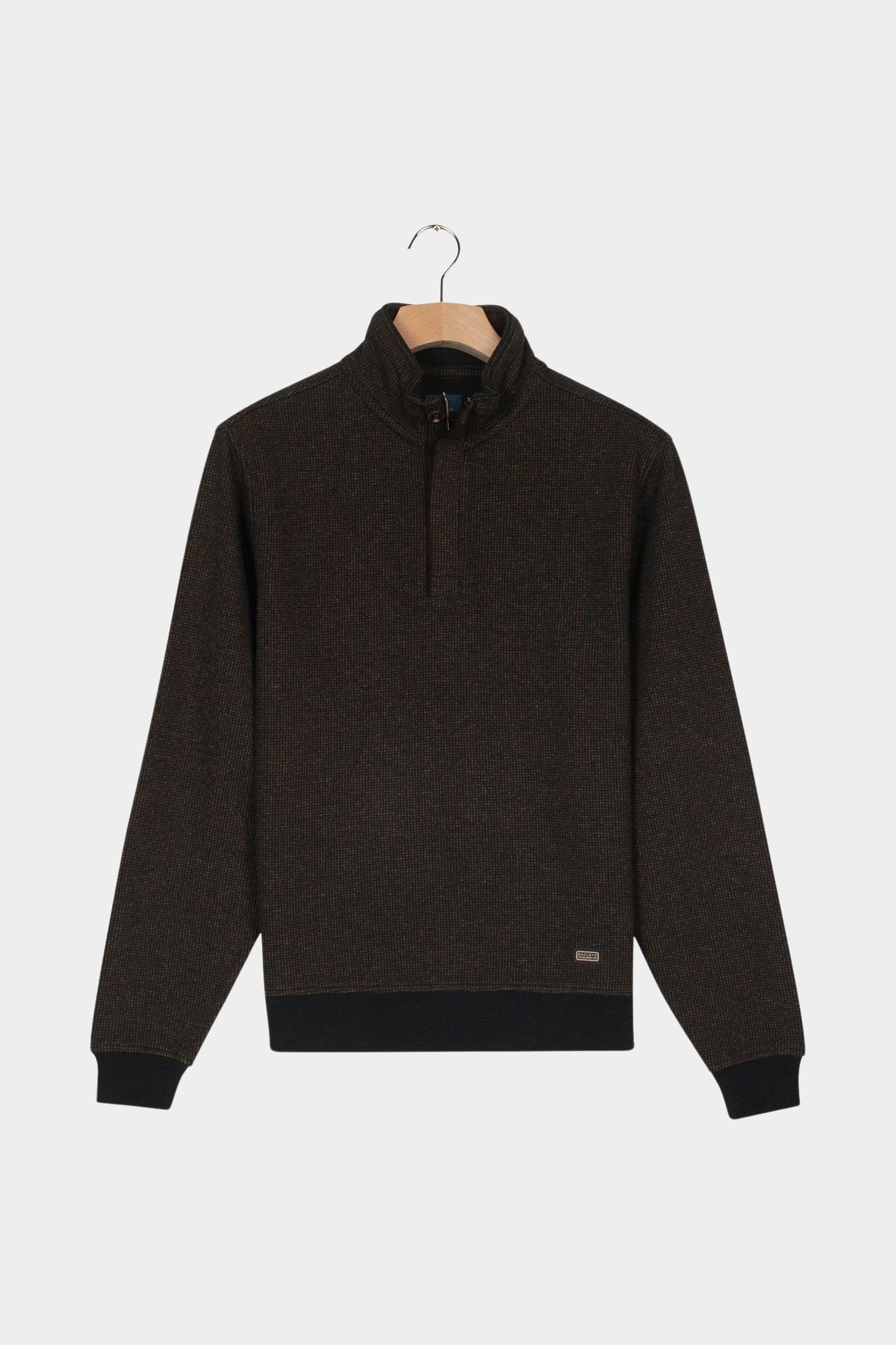 Baileys sweat halfzip Rood Sweatshirt 1/2 Zip 2-tone Jac 523151/85