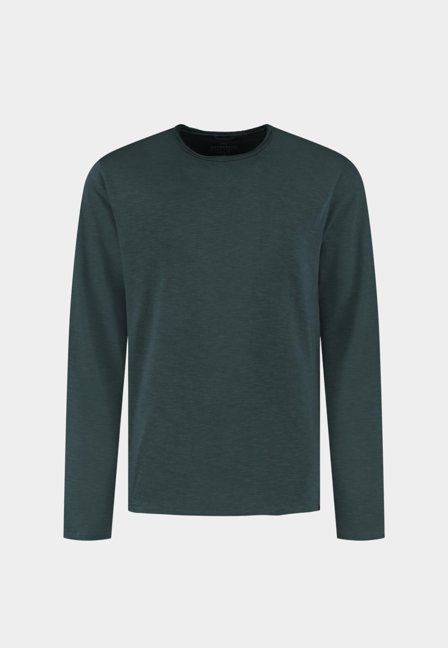 Dstrezzed T-shirt lange mouw Groen DS_Newman Crewneck 220030-AW25/562