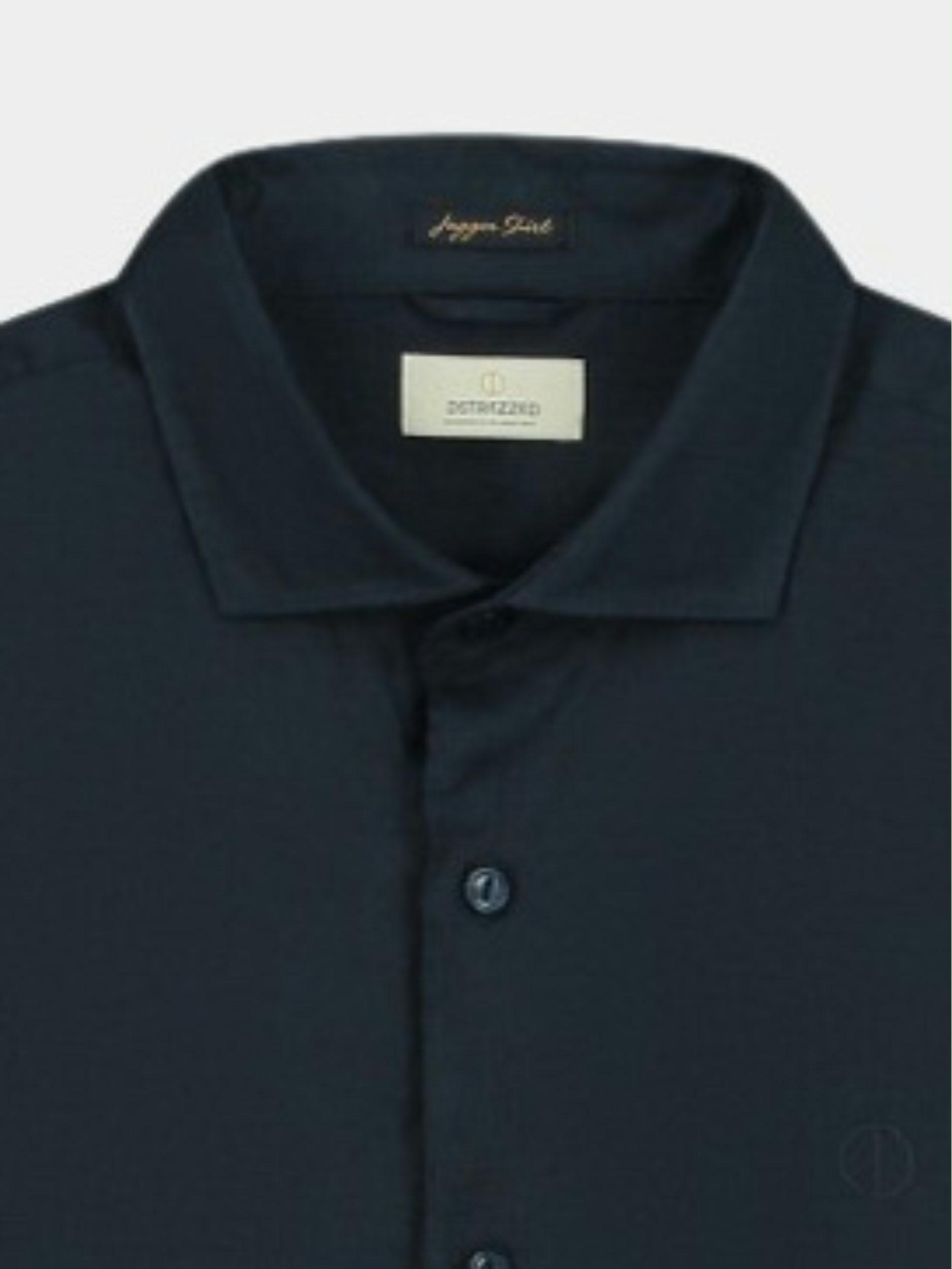 Dstrezzed Casual hemd lange mouw Blauw Jagger Shirt Linen 303710/649