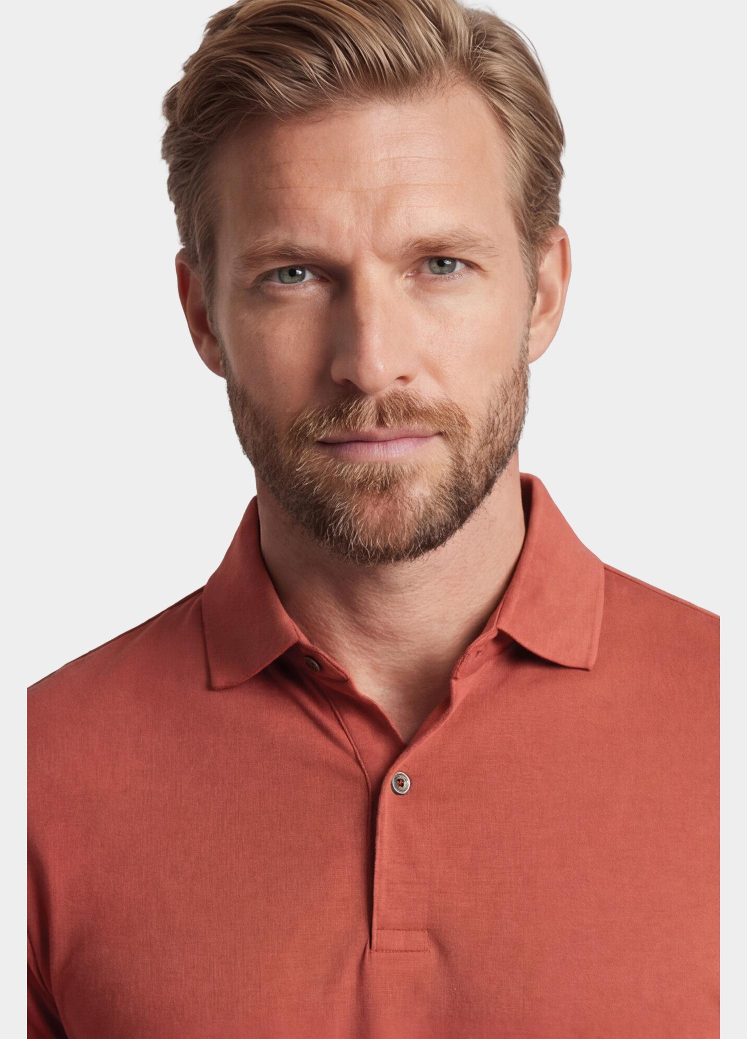 Giordano Polo heren Rood Lino Short Sleeve Polo Liquid 616578/30
