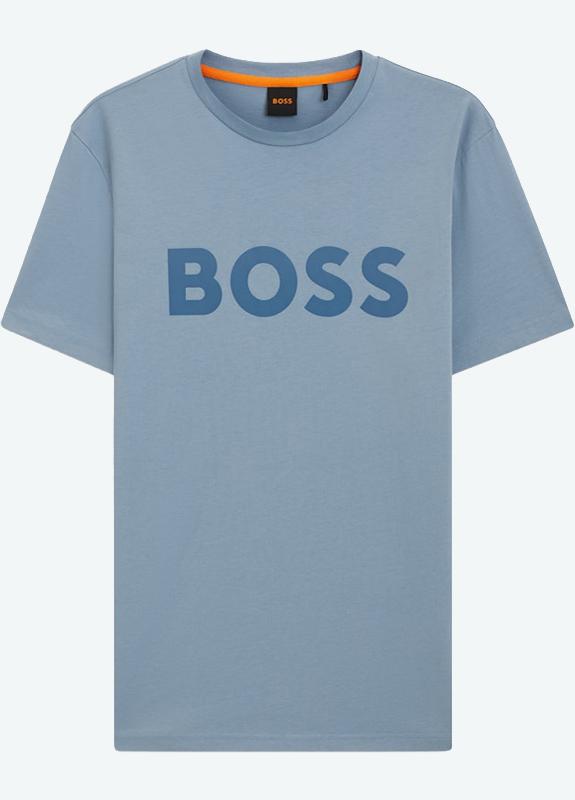 BOSS Orange T-shirt korte mouw Blauw Thinking 1 10246016 01 50481923/451