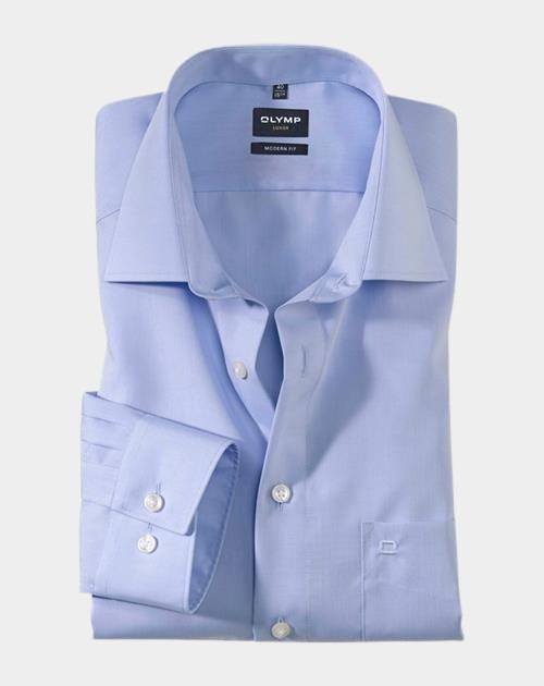 Olymp Business hemd lange mouw Blauw 0304/58 Hemden 030458/11