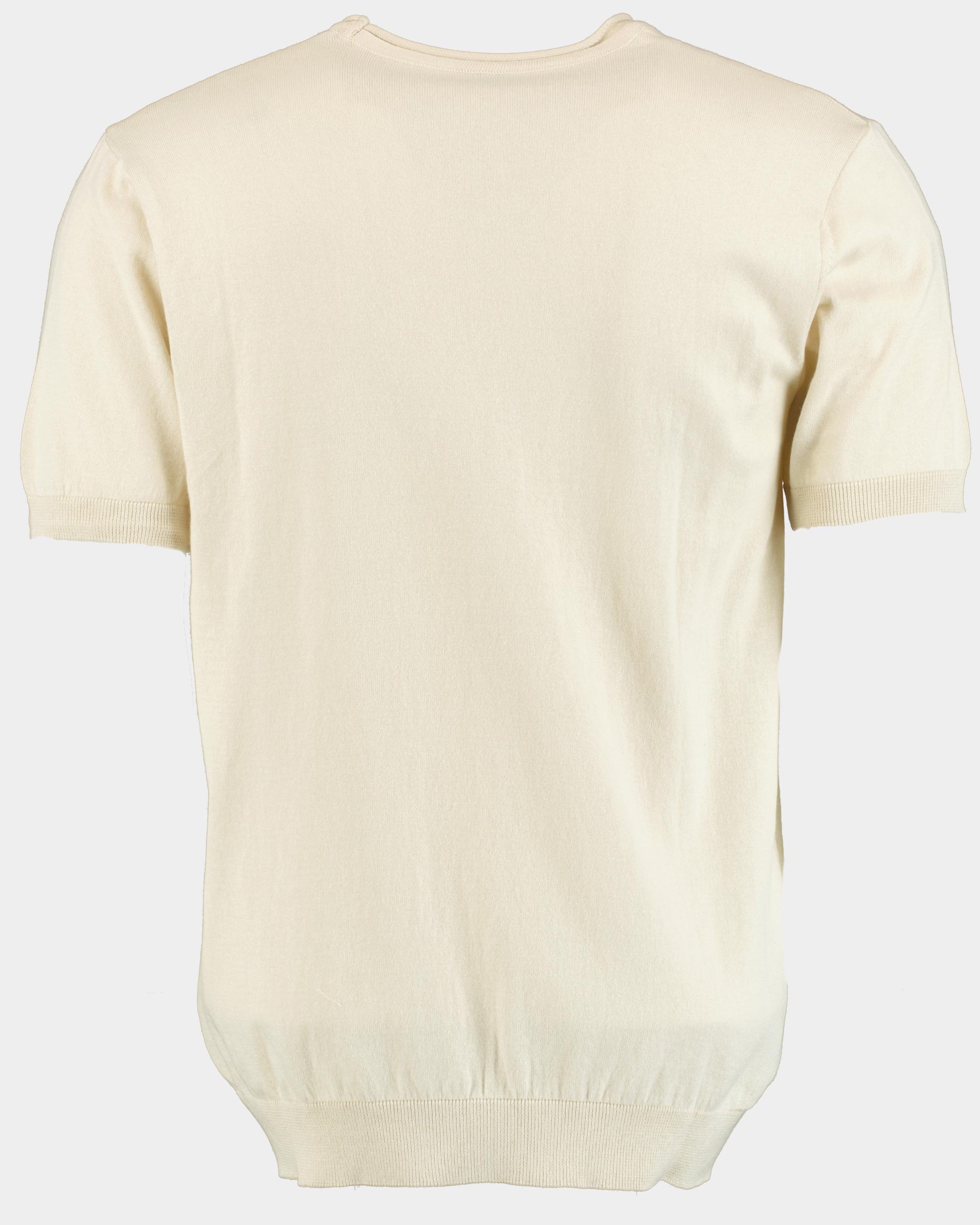 Bos T-shirt korte mouw Beige gebreid met rolkraag 314/267