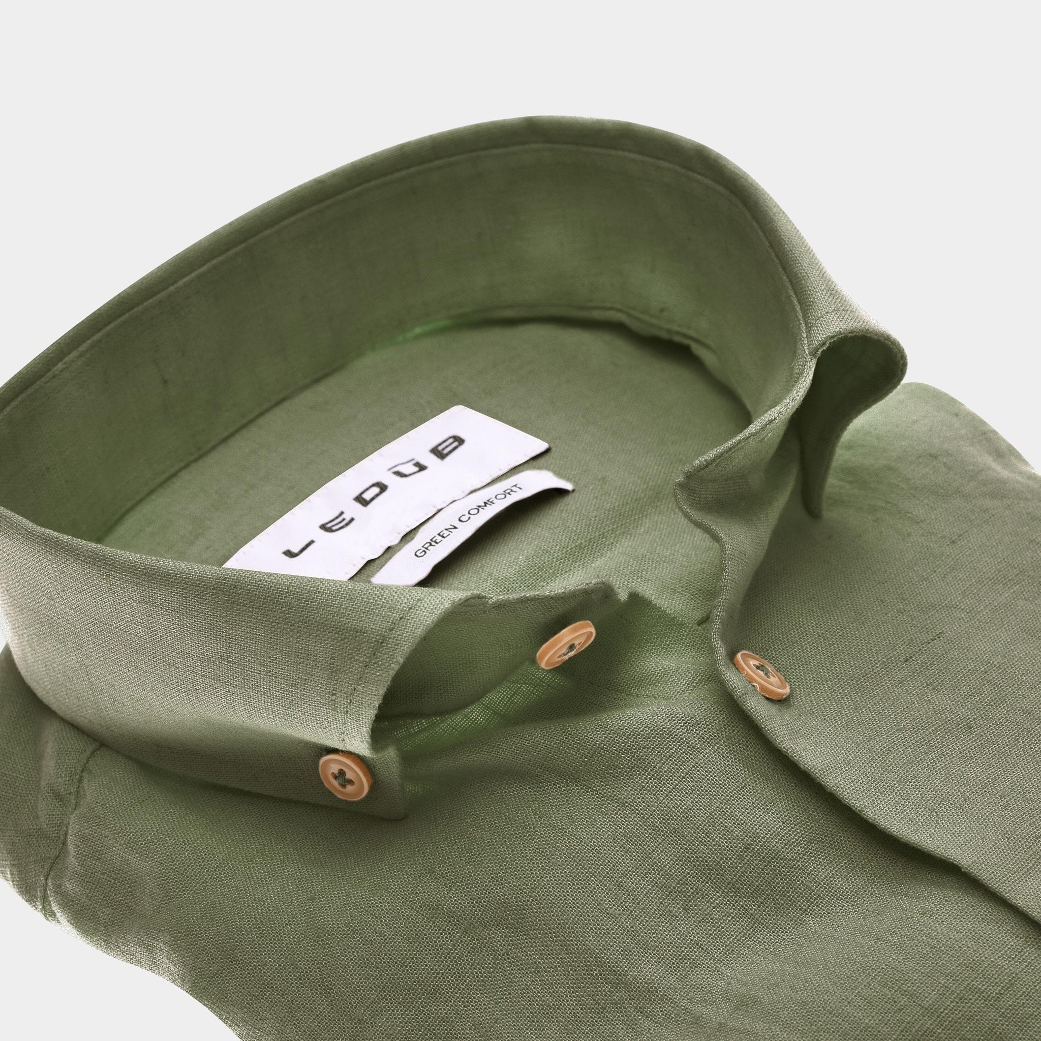 Ledub Overhemd extra lange mouw Groen  0142921/550-000-000