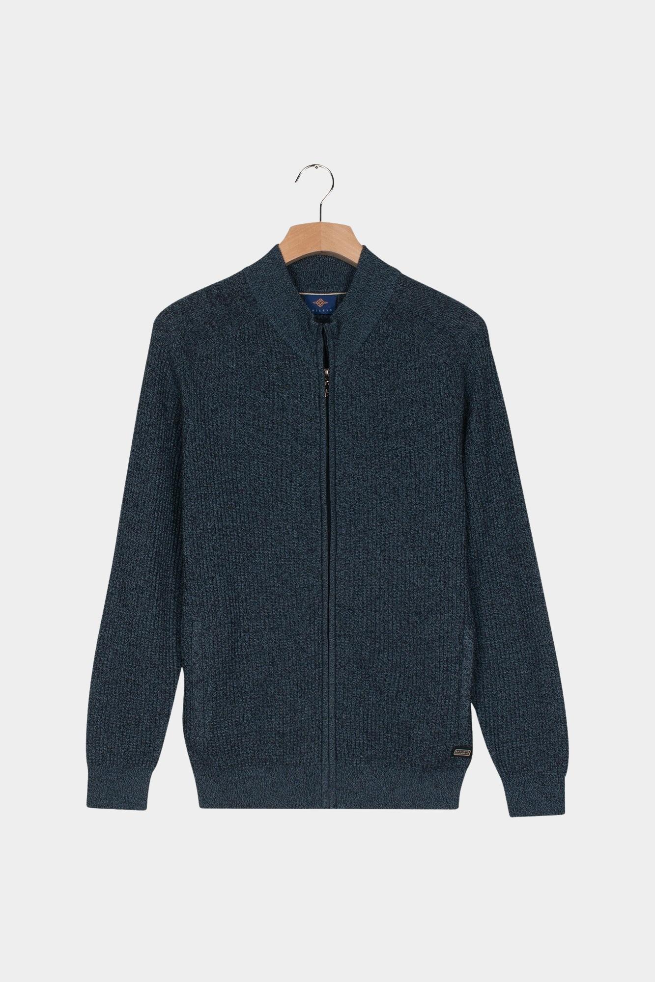 Baileys Vest Blauw Cardigan Zip  9gg, all-over S 522024/635