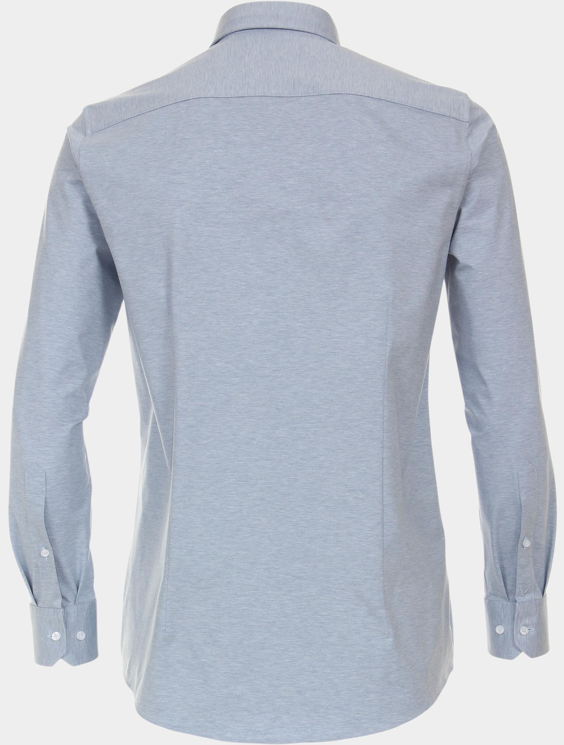 Venti Business hemd lange mouw Blauw Kent Modern Fit Jerseyflex 123963800/100