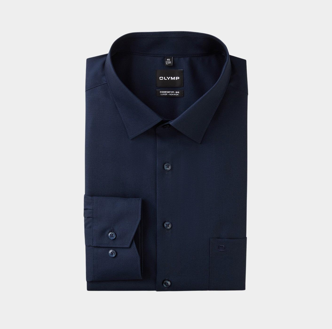 Olymp Business hemd lange mouw Blauw Big&Tall 141164/08