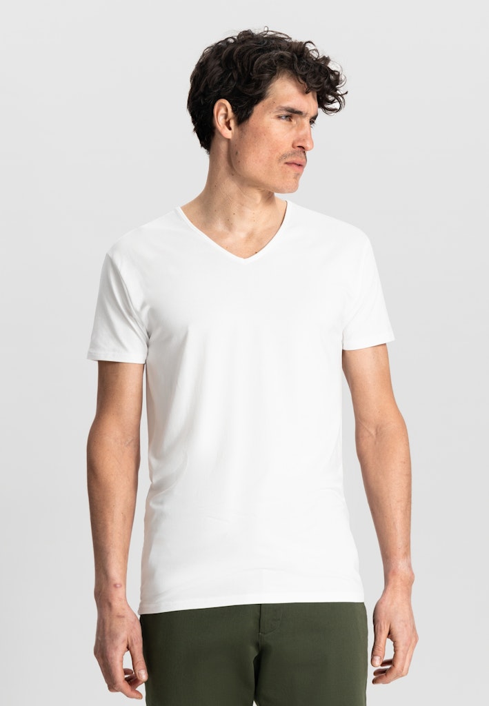 Dstrezzed T-shirt Wit DS_Eastwood 2 Pack V-Neck Tee 707010/100