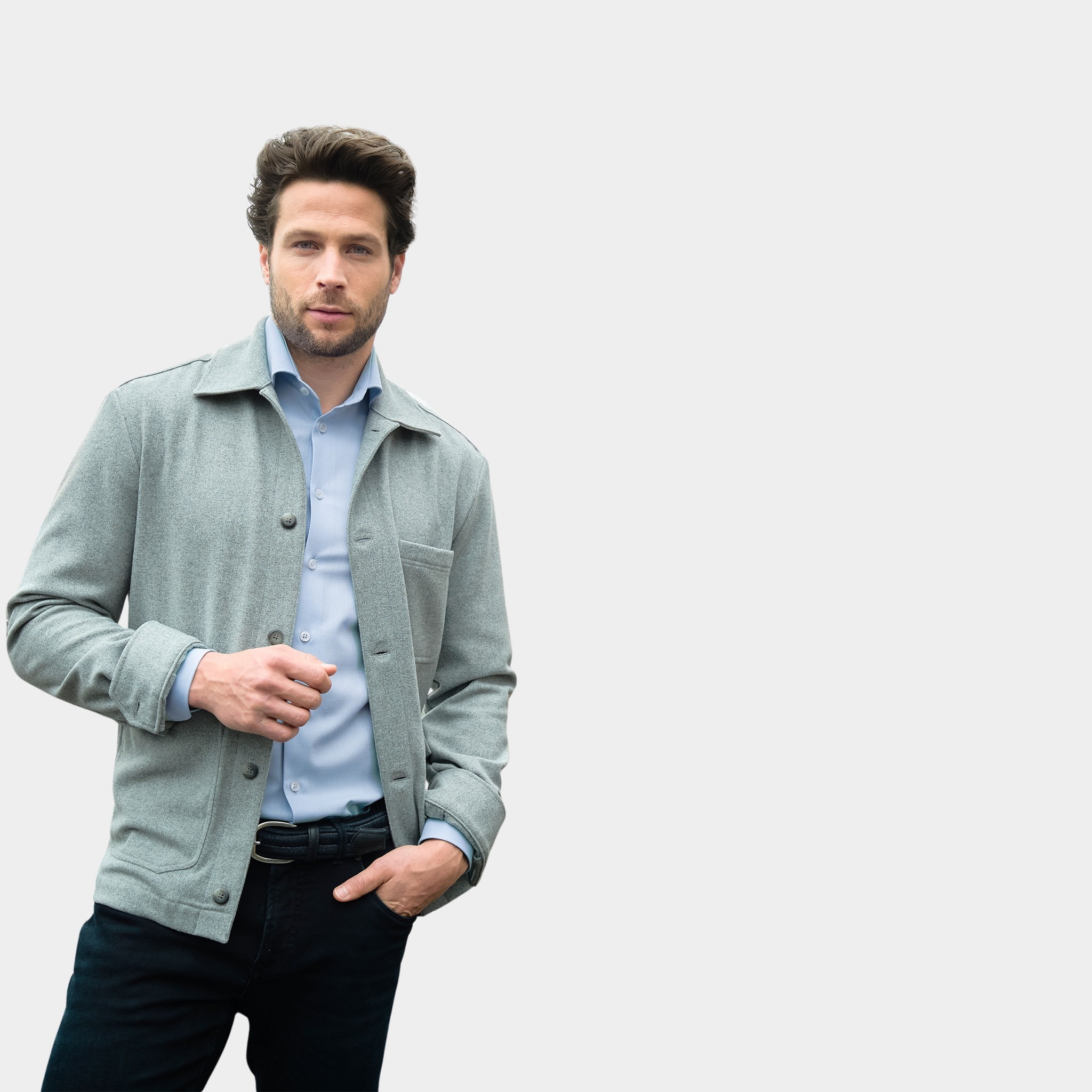 Ledub Business hemd lange mouw Blauw LE24214  SF 5 0142759/120-000-000