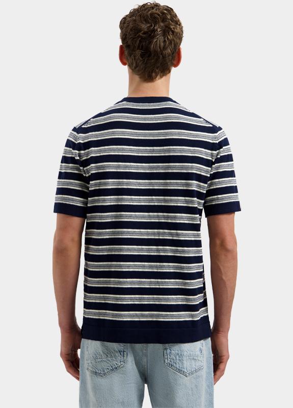 Dstrezzed Polo korte mouw Blauw Nereo Tee 421004-SS26/649