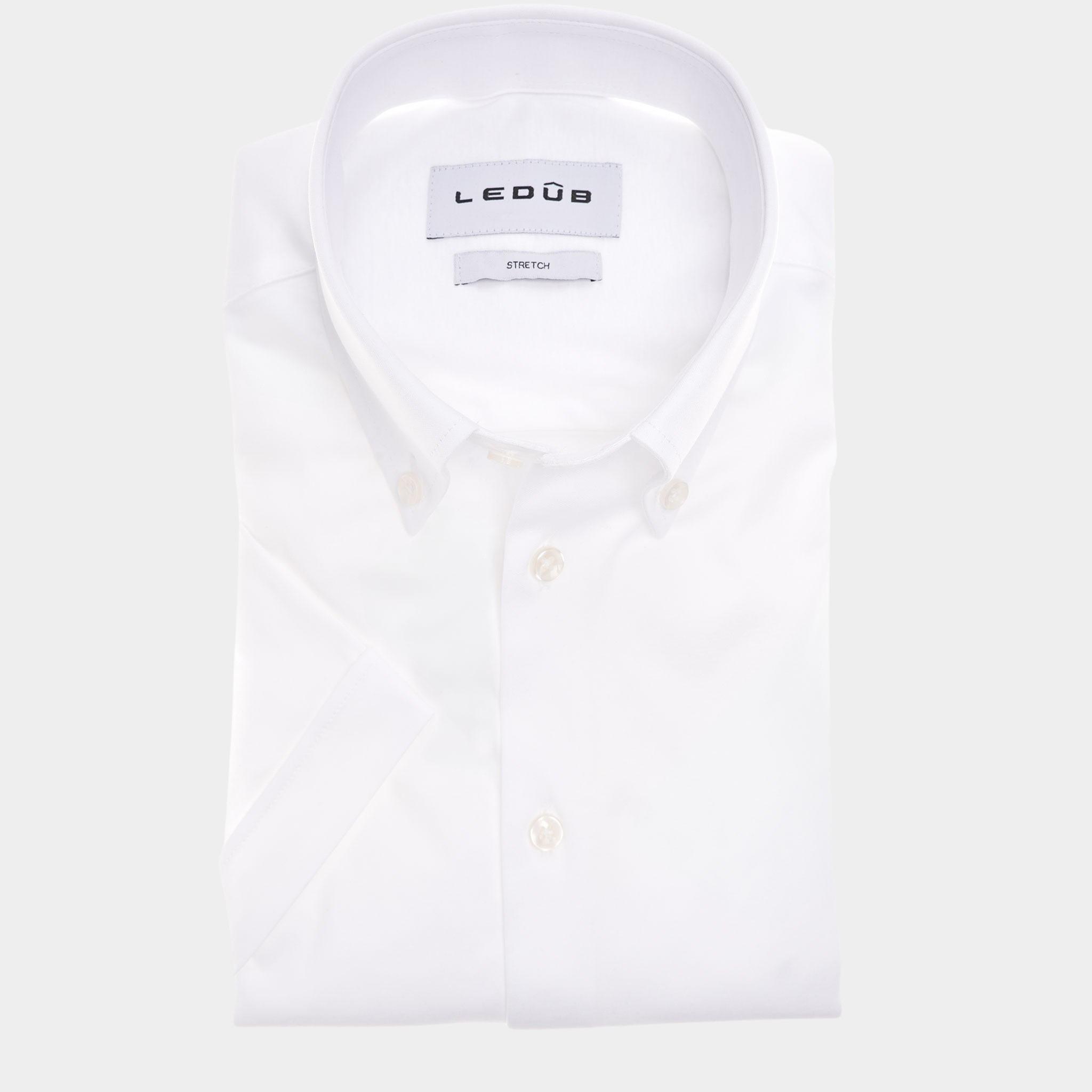 Ledub Business hemd korte mouw Wit  0143001/910-000-000
