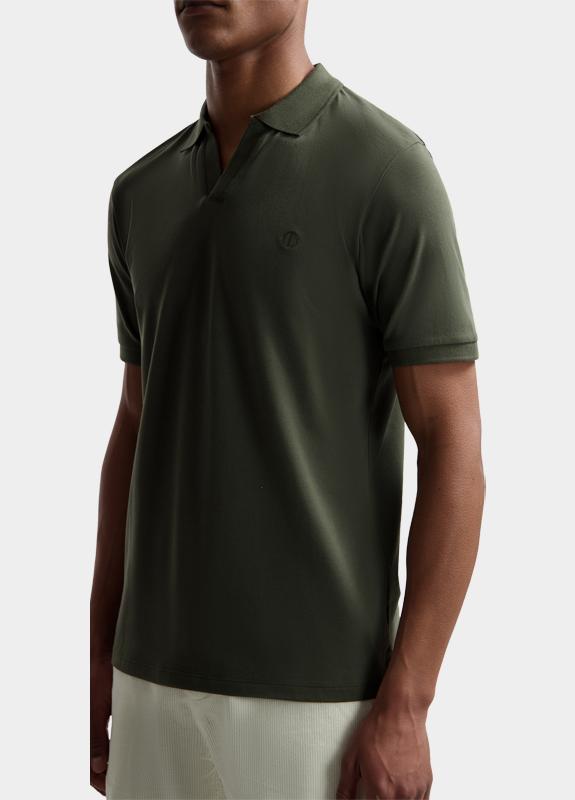 Dstrezzed Polo korte mouw Groen Bowie V-Neck Polo 240022/524