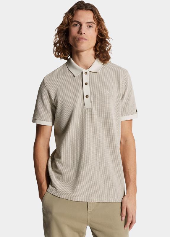 Cast Iron Polo korte mouw Wit Short sleeve r-neck regular f CPSS2603852/7178