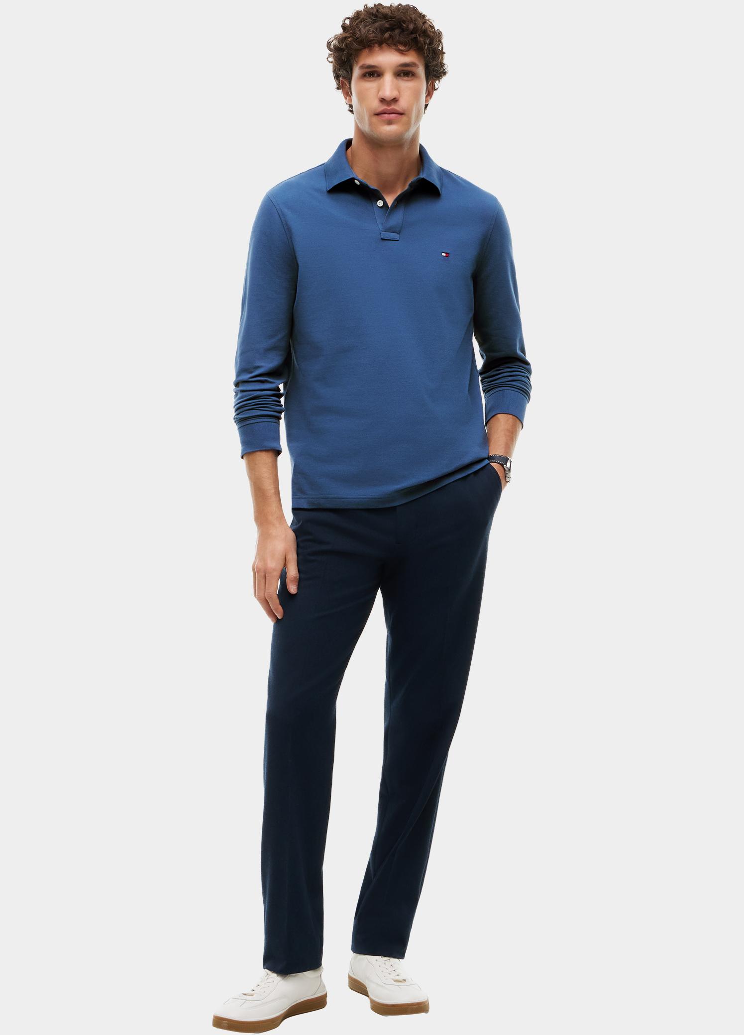 Tommy Hilfiger Polo lange mouwen heren Blauw 1985 REGULAR LS POLO MW0MW20183/DBZ