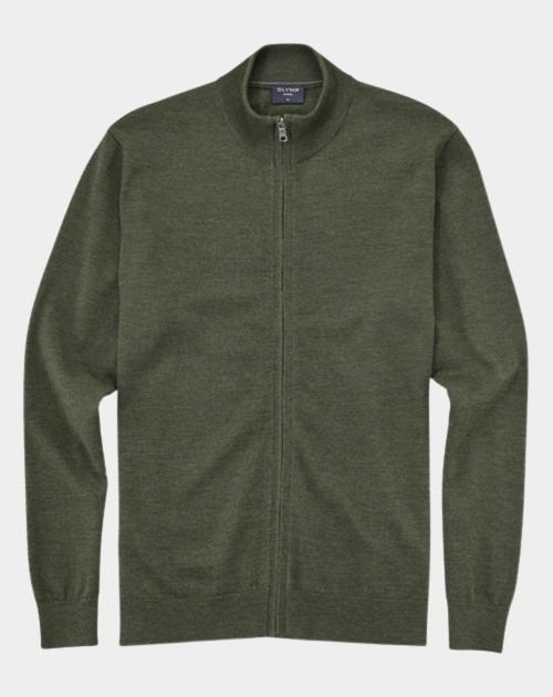 Olymp Vest Groen Jacke Strick 533766/47