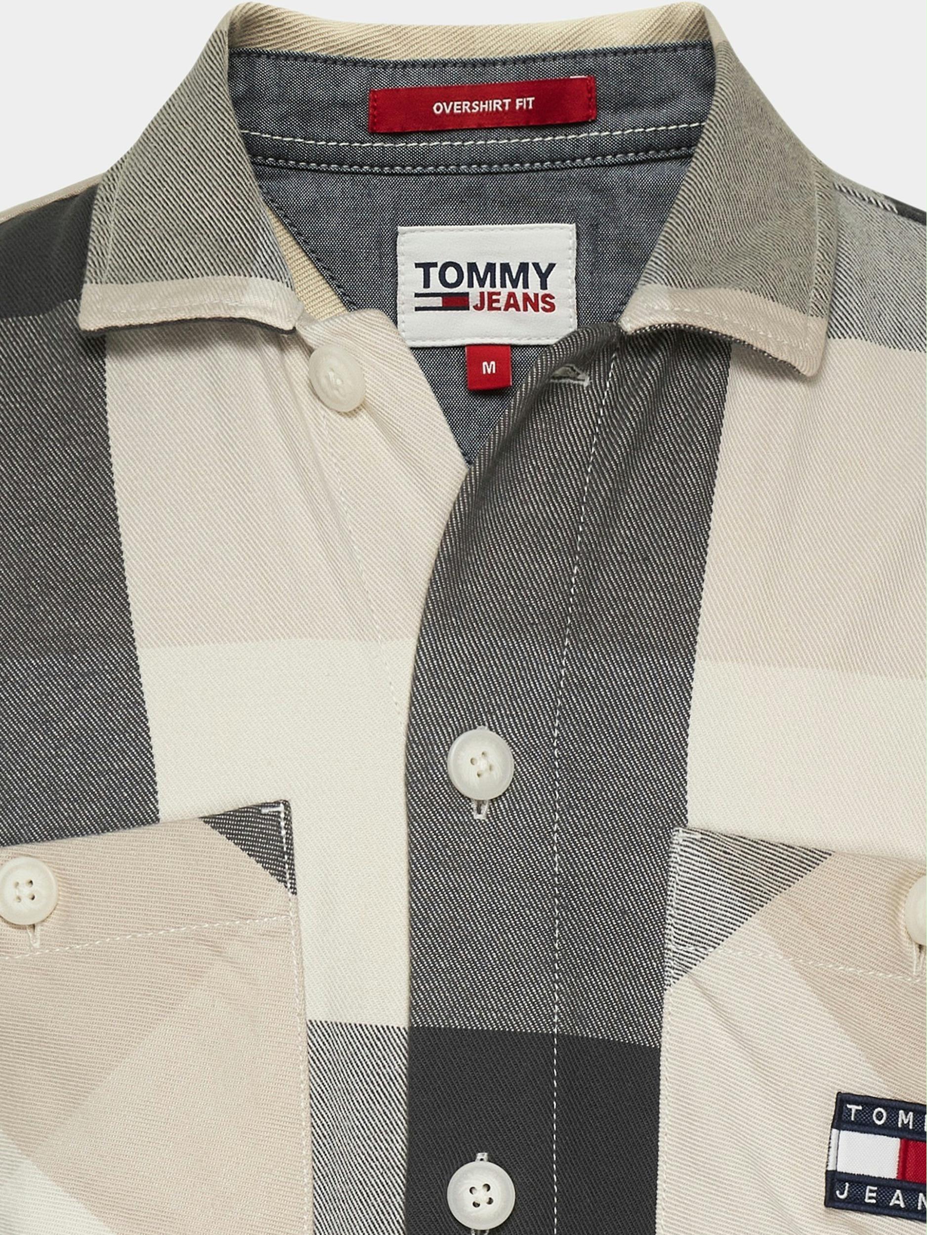 Tommy Jeans Casual hemd lange mouw Zwart TJM Bold check overshirt DM0DM16344/BDS