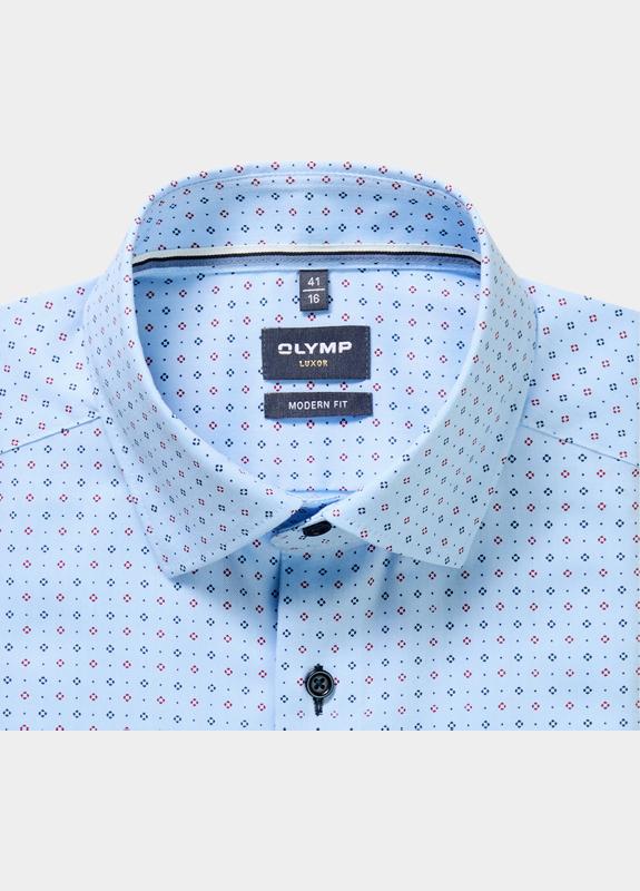 Olymp Zakelijk overhemd heren Blauw Luxor 130214/11