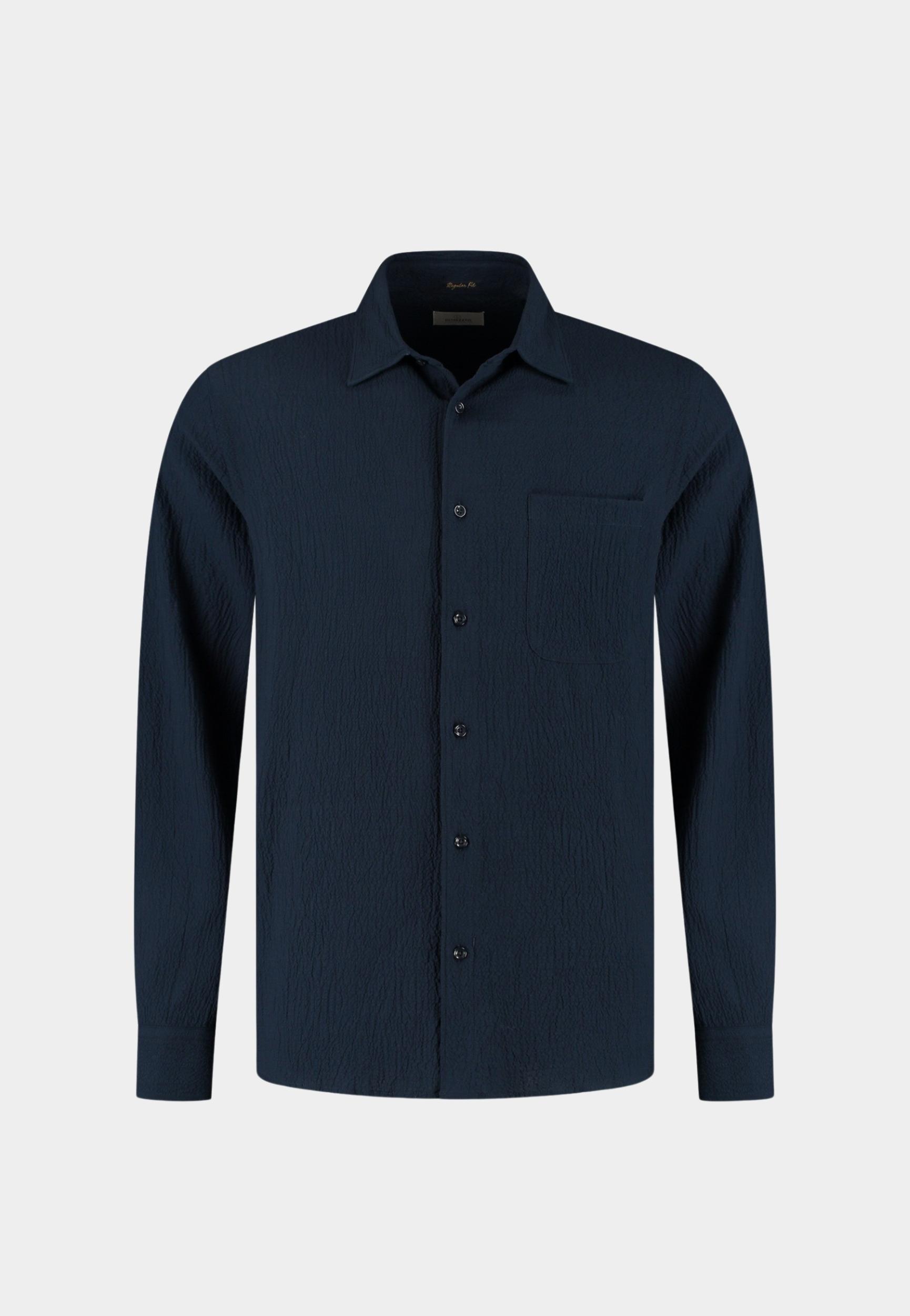 Dstrezzed Casual hemd lange mouw Blauw DS_Chevi Shirt 303952/649
