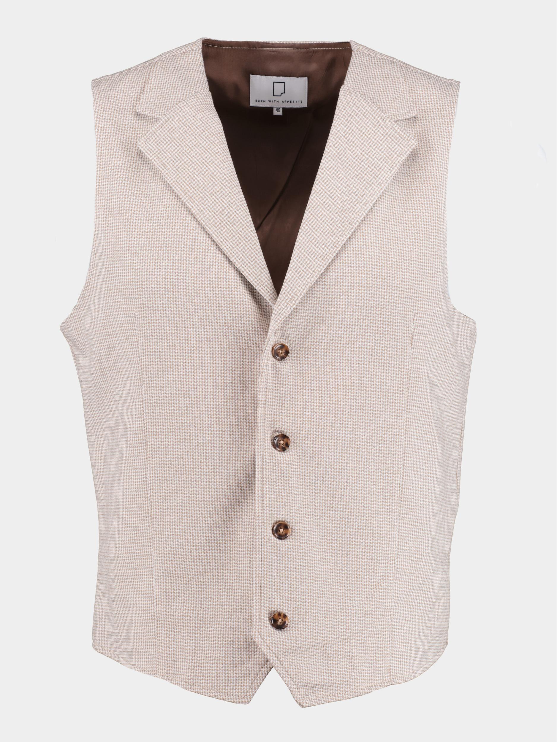 Born With Appetite Gilet Beige Kris Waistcoat 23111KR20/800 natural