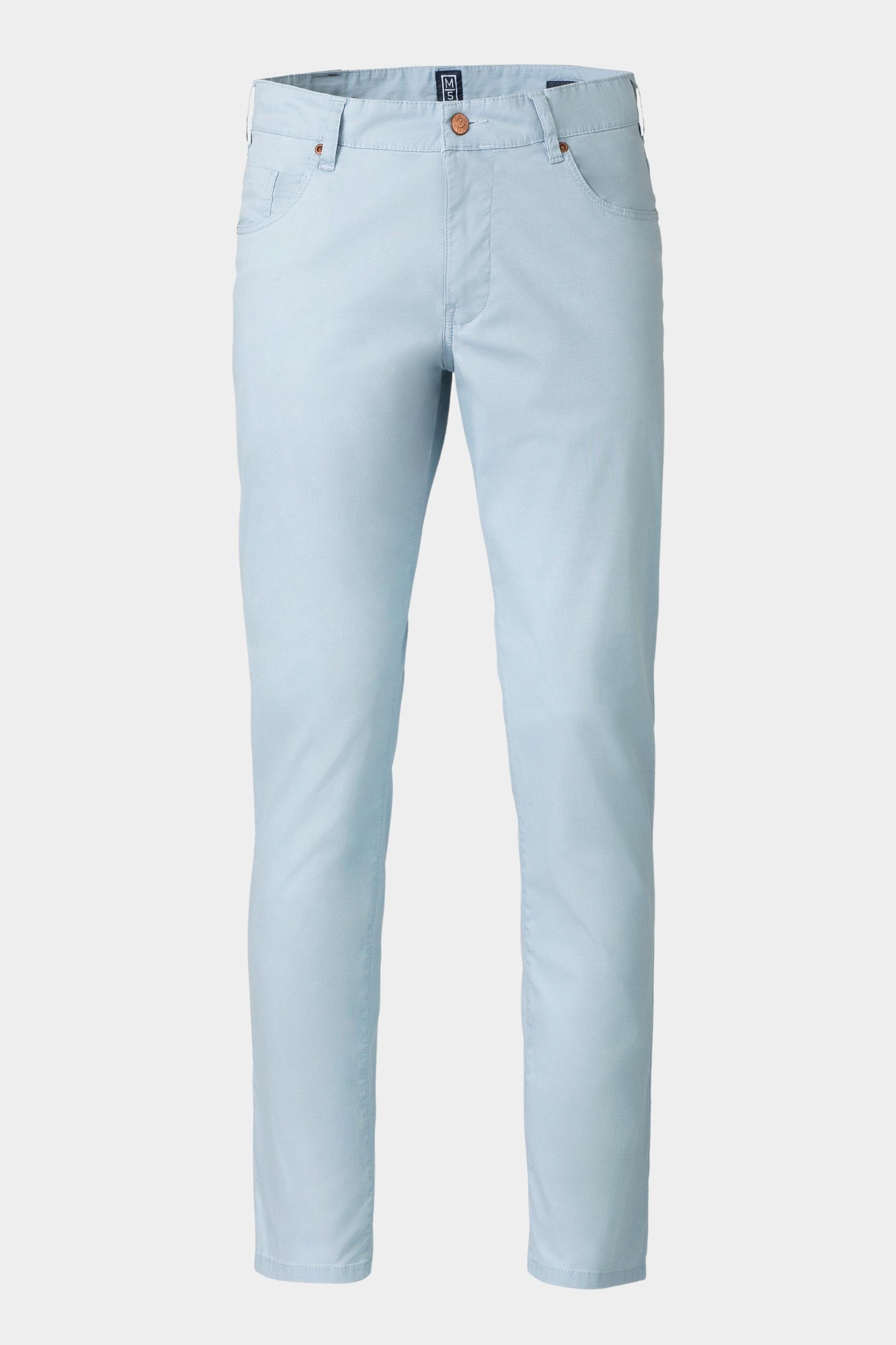 Meyer Katoenen Broek Blauw SLIM Art.1-6184 3611618400/14