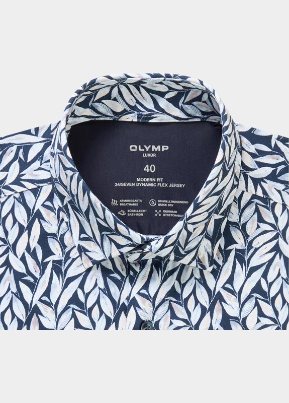 Olymp Zakelijk overhemd heren Blauw Luxor 24/Seven 134614/18