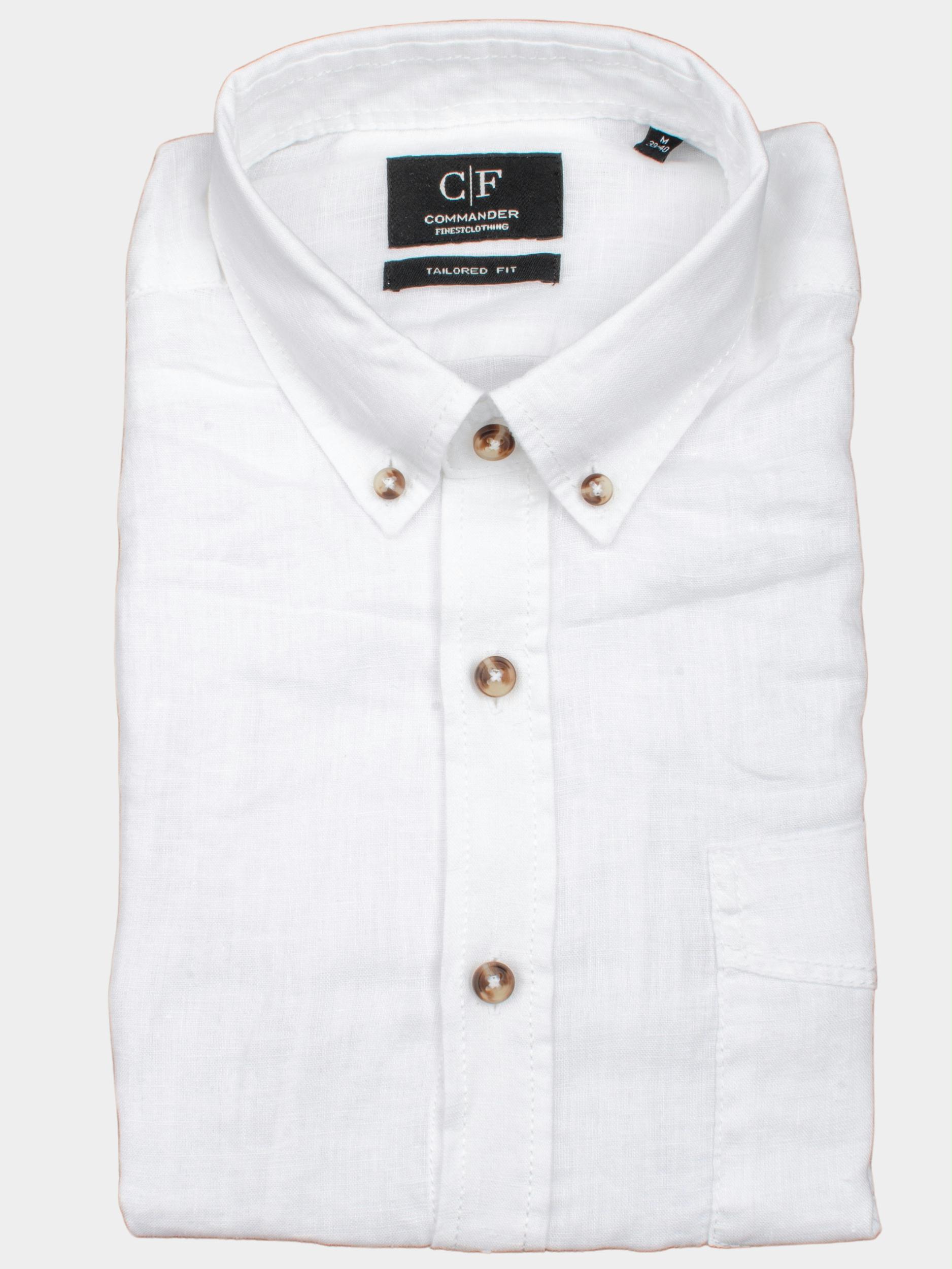 Commander Casual hemd korte mouw Wit Hemd 1/2 Arm,Button Down 213011566/101