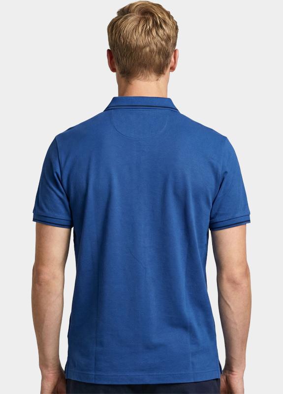 Gant Polo heren Blauw Tipped Piqué Polo Shirt 2062034/442