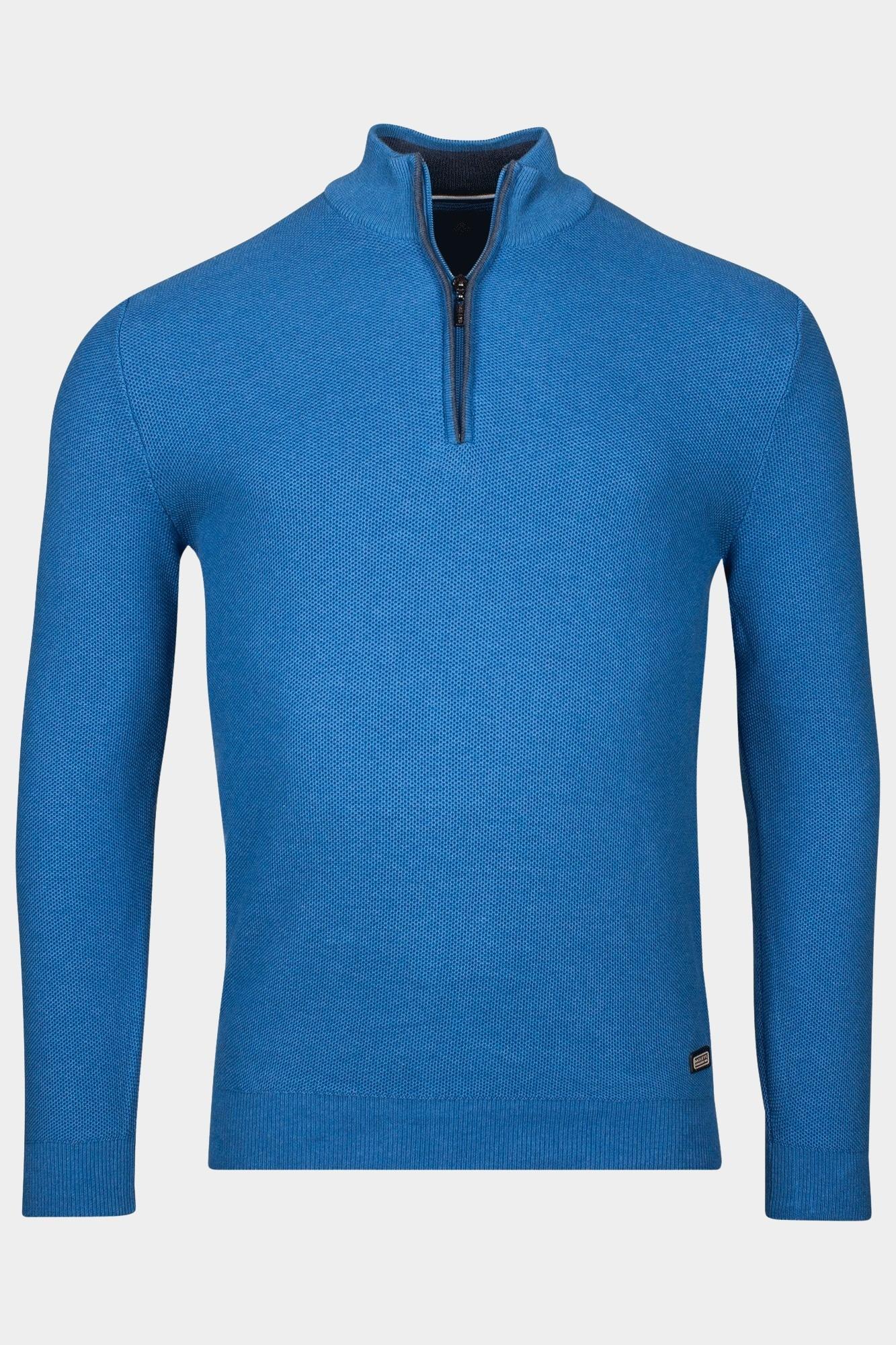 Baileys Half Zip Blauw Pullover 1/2 Zip  12gg, struc 518491/645