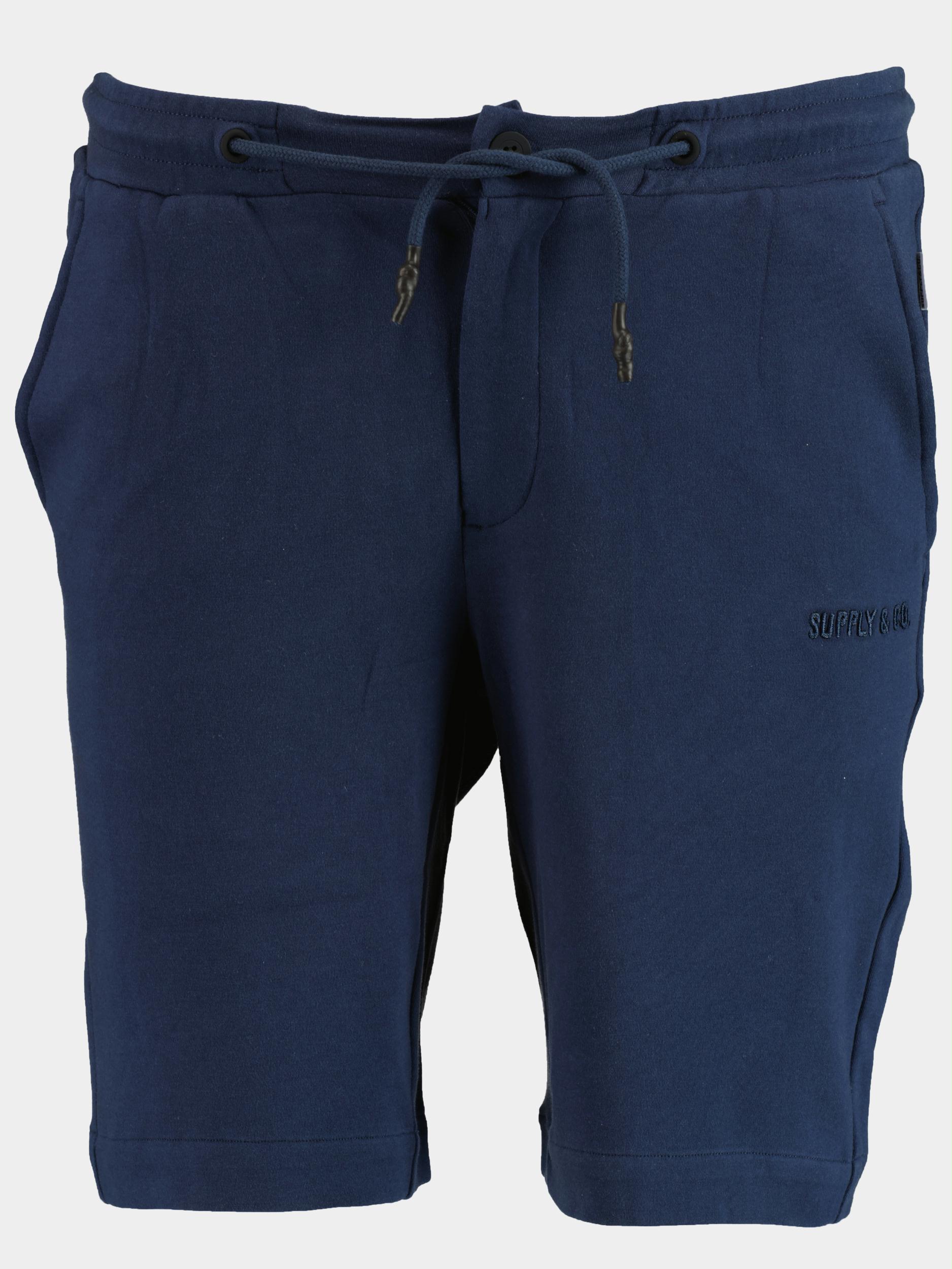 Supply & Co. Korte Broek Blauw Lev Sweat Short 22109LE08/290 navy