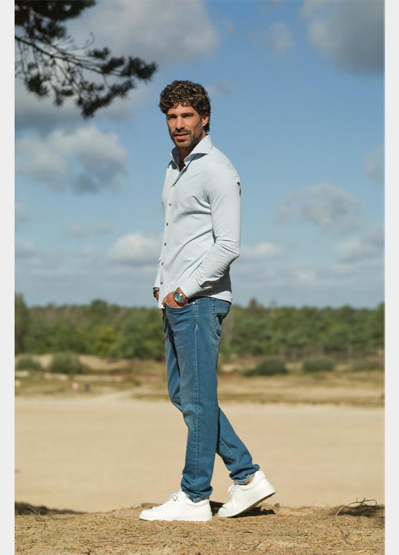 Ledub Business hemd lange mouw Blauw  0143470/120-000-000