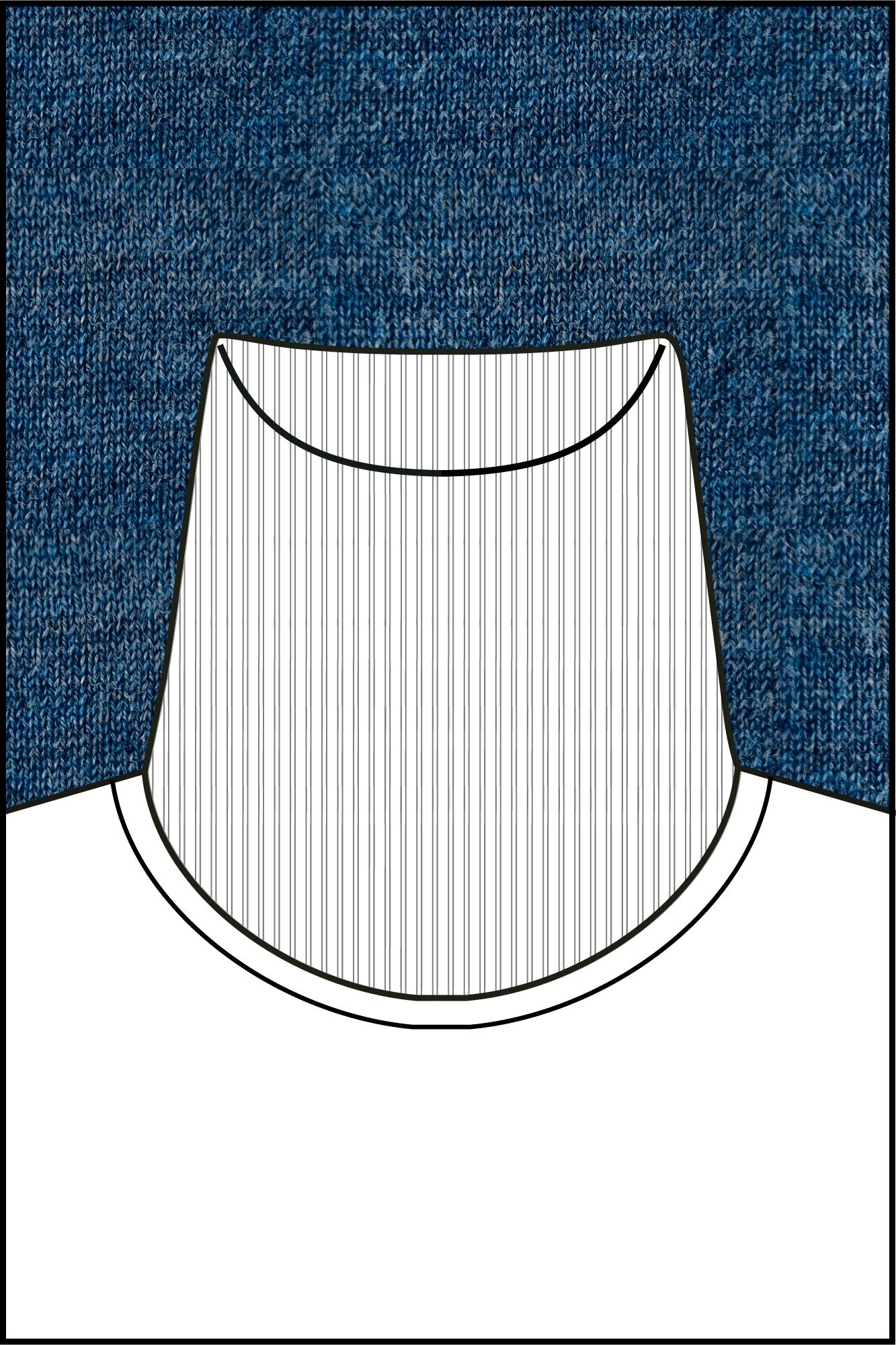 Baileys Coltrui Blauw High Neck Pullover  14gg sing 520069/65