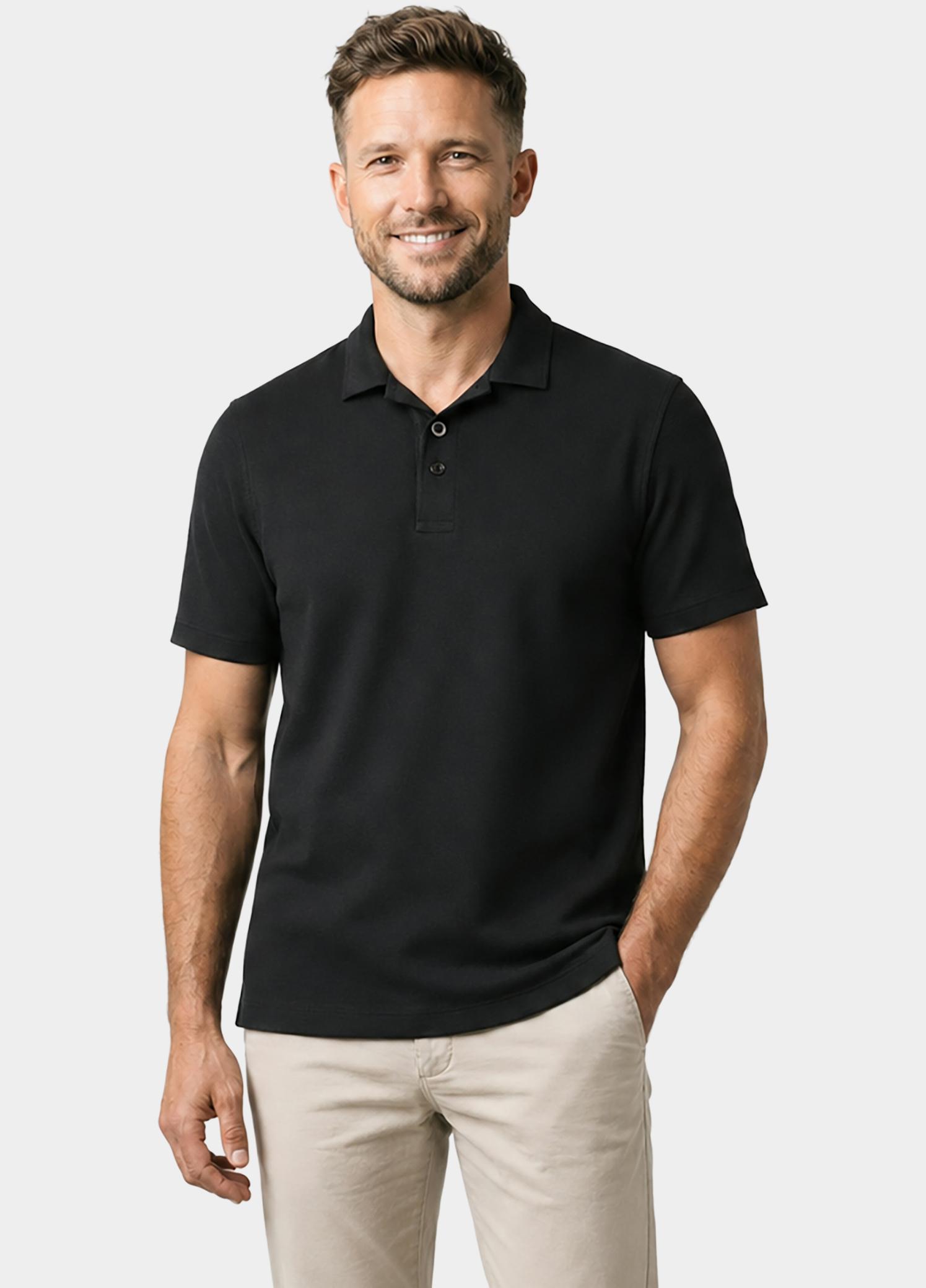 Cars Jeans Polo korte mouw Zwart Yelli 62871/01