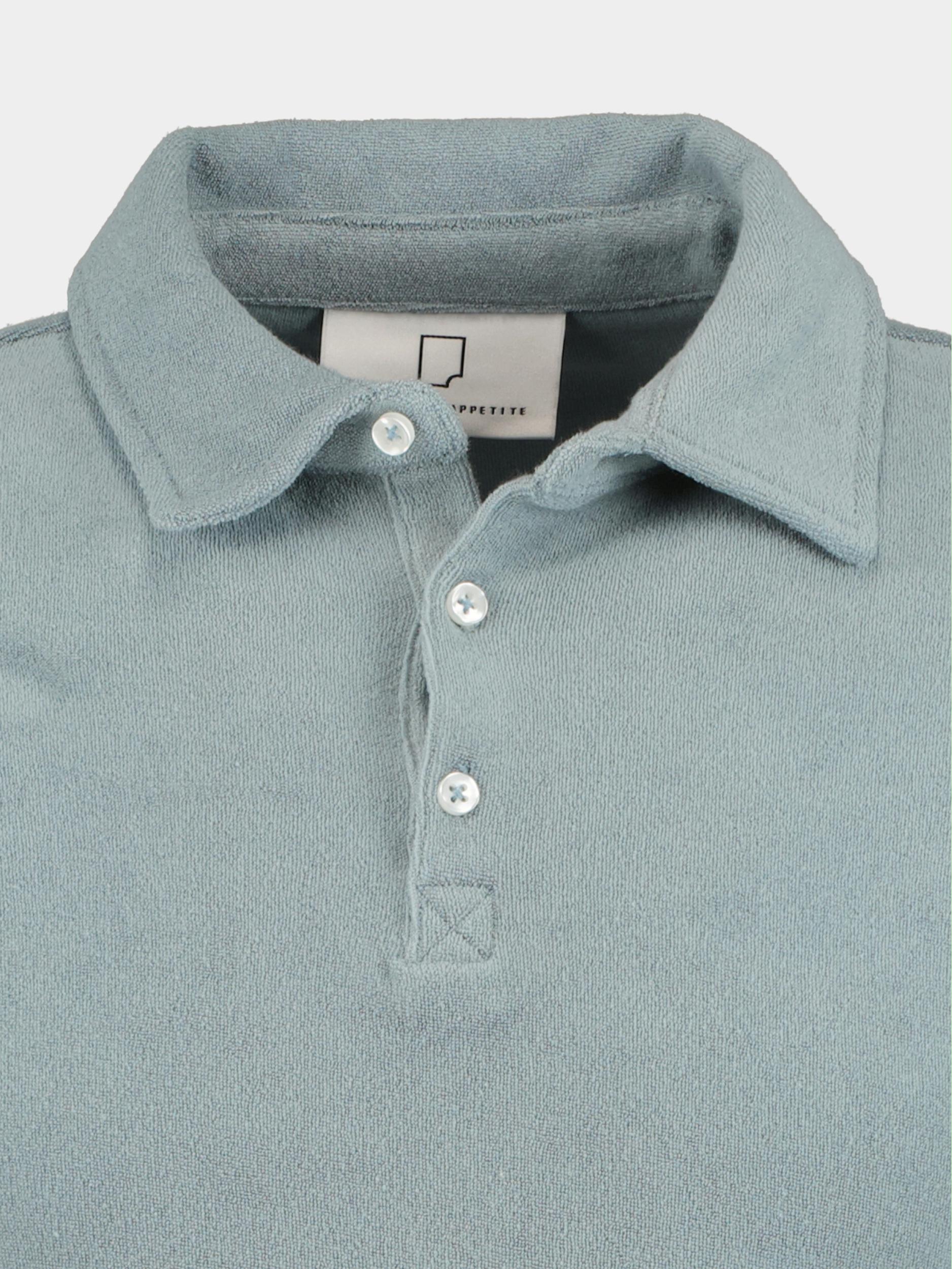 Born With Appetite Polo korte mouw Grijs Steve Polo Terry 23108ST61/940 steel