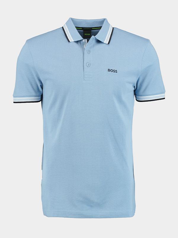 BOSS Green Polo korte mouw Blauw Paddy 10241663 01 50469055/496