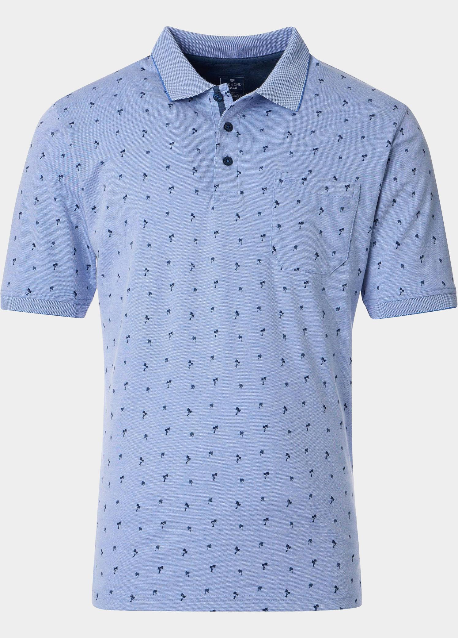 Redmond Polo heren Blauw Polo Shirt wash & wear 251900900/120