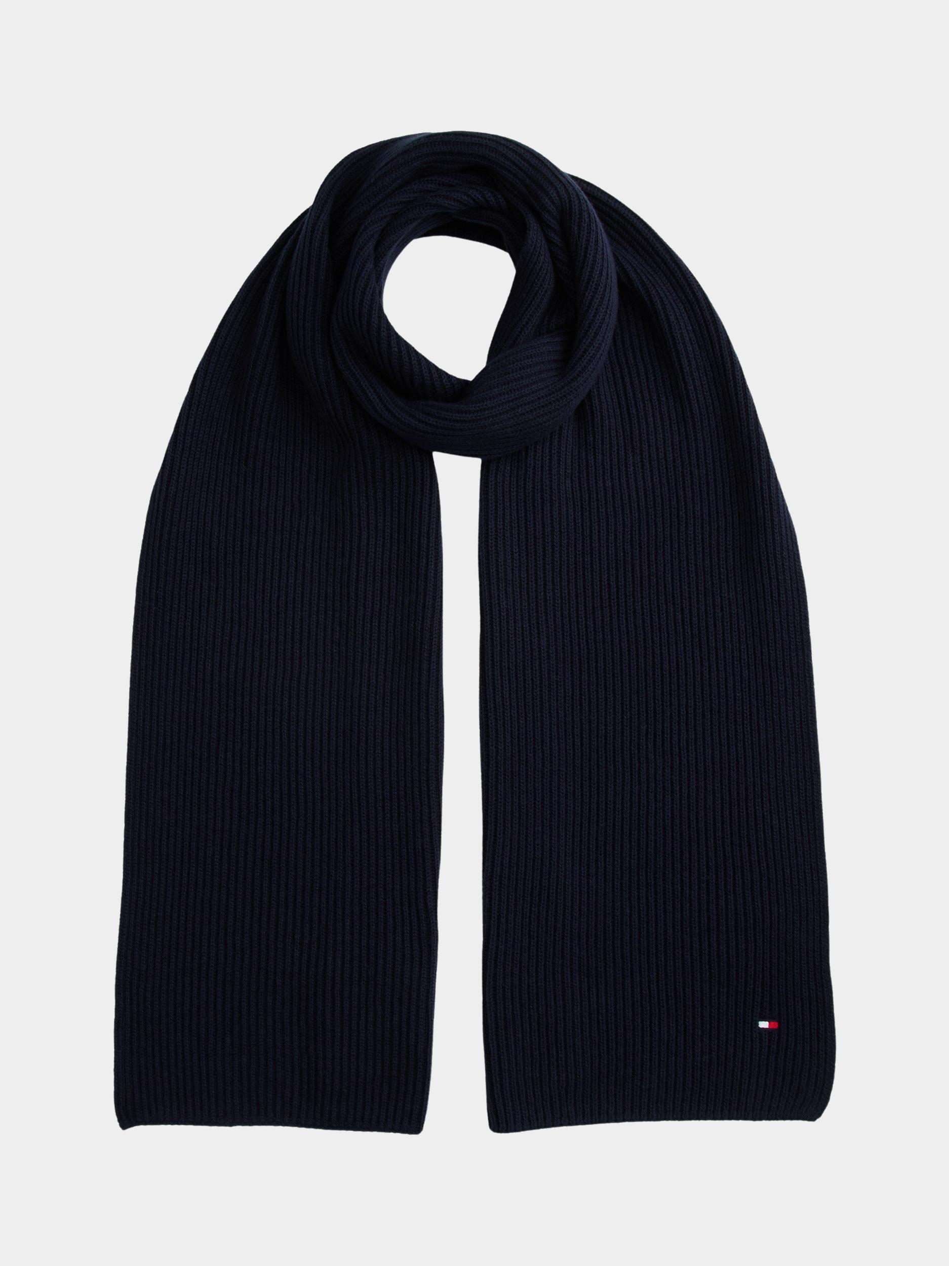 Tommy Hilfiger Shawl Blauw TH FLAG PIMA COTTON CASH SCAR AM0AM12847/DW6