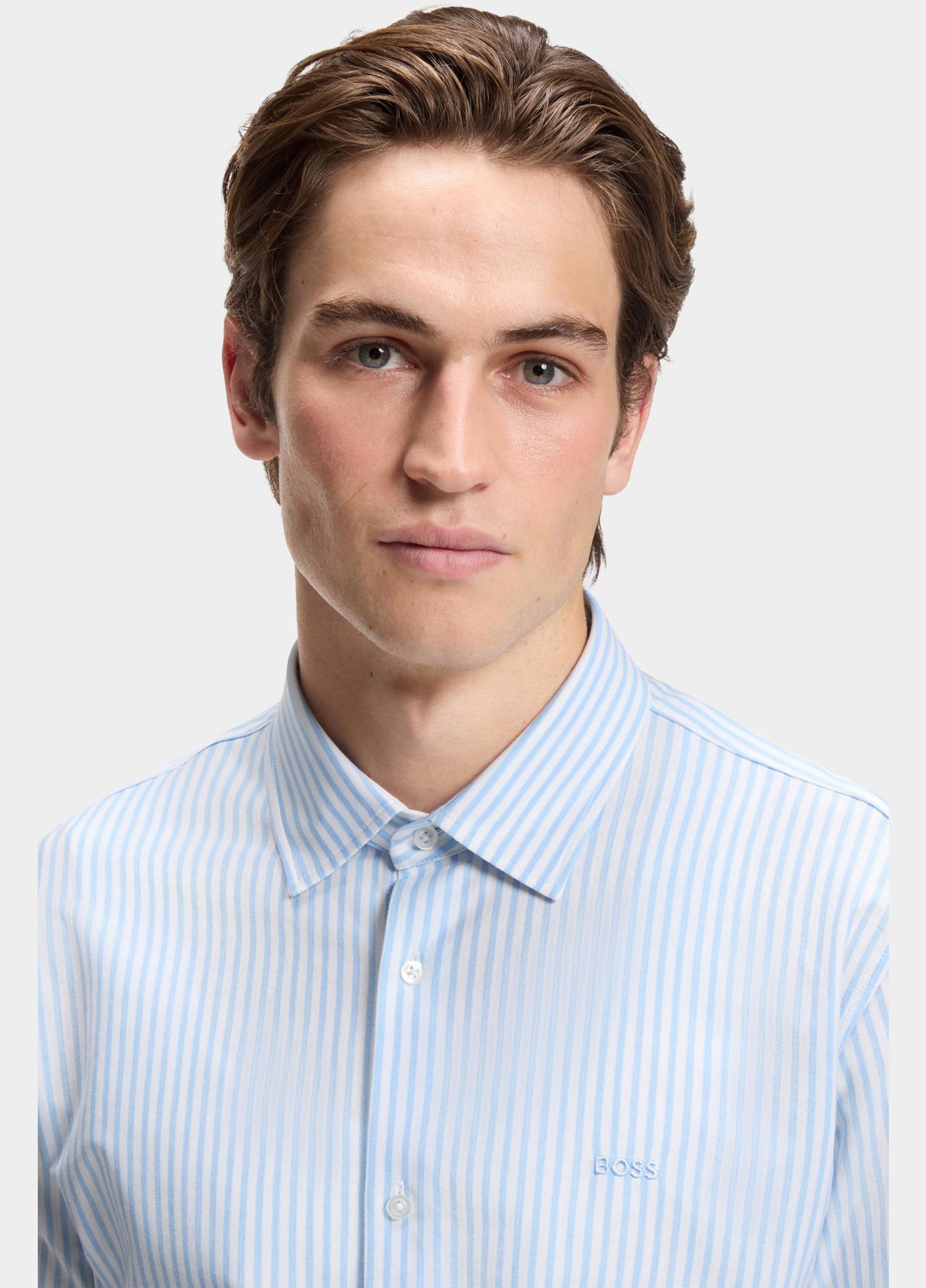 BOSS Orange Casual hemd lange mouw Blauw Mysoft_2_M 10260281 01 50519748/461