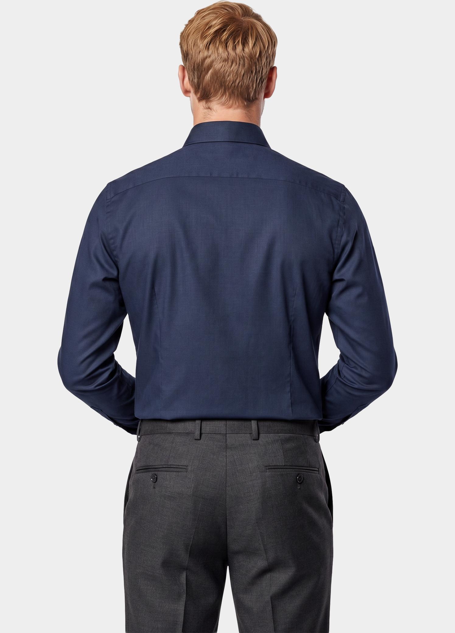 Venti Business hemd lange mouw Blauw Kent Modern Fit Jerseyflex 123963800/102