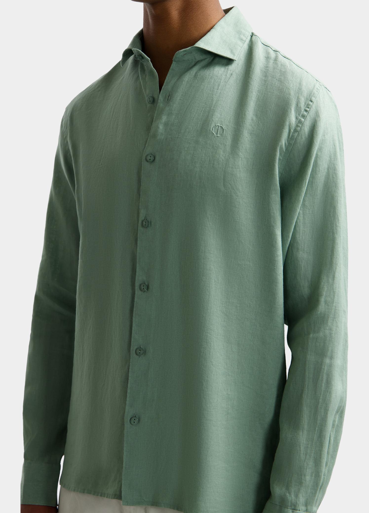 Dstrezzed overhemd korte mouw heren Groen Jagger Shirt 303710/565