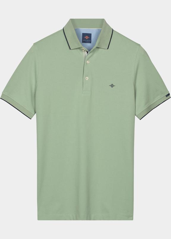 Baileys Polo heren Groen Poloshirt 2-tone Solid 615214/71