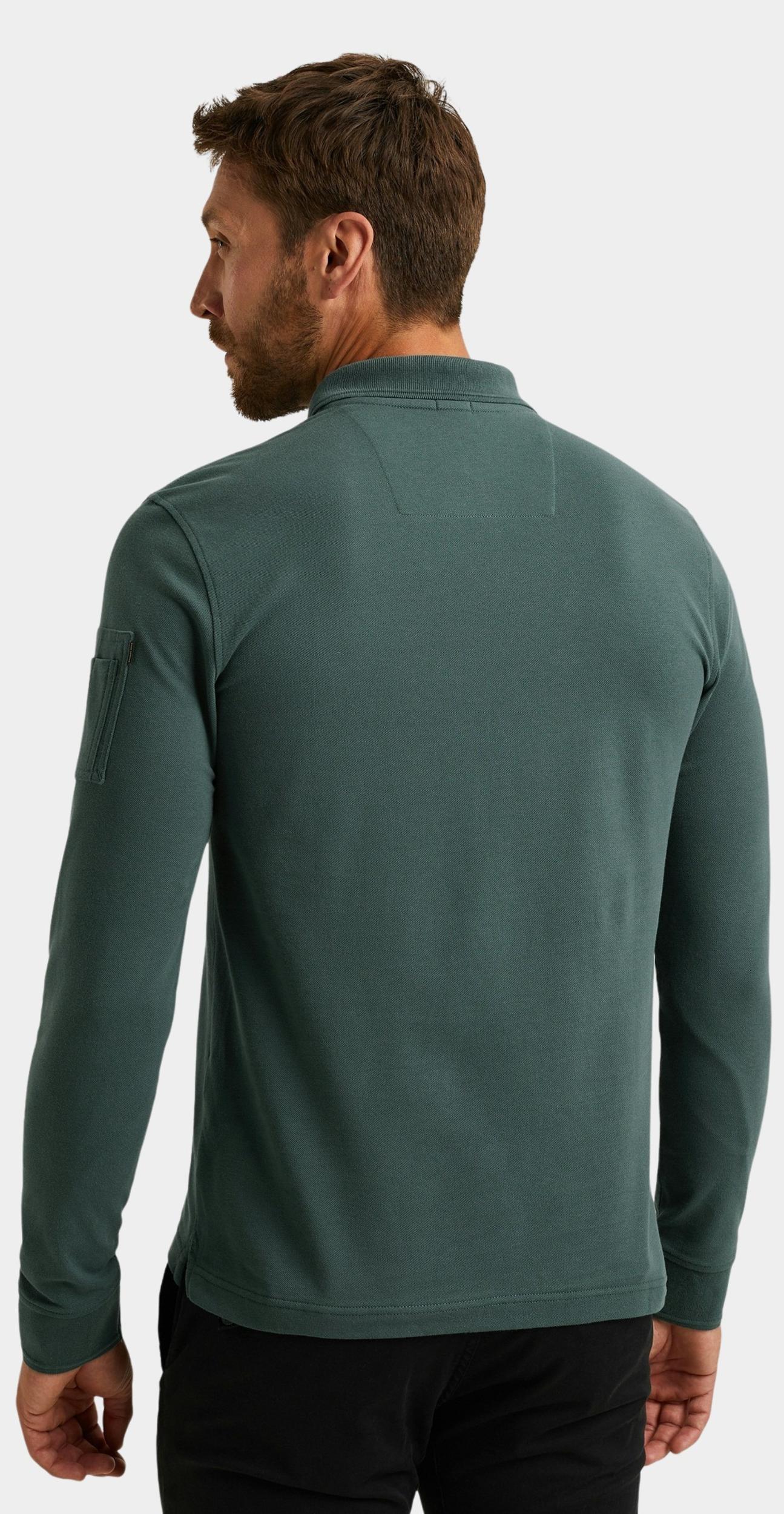 PME Legend Polo lange mouw Blauw Long sleeve polo American Cla PPS2508899/5125