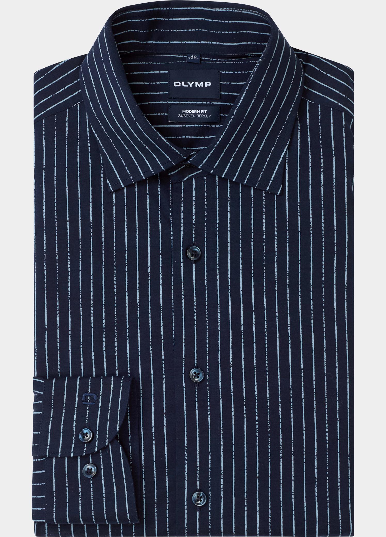Olymp Zakelijk overhemd heren Blauw OLYMP Luxor 122524/18