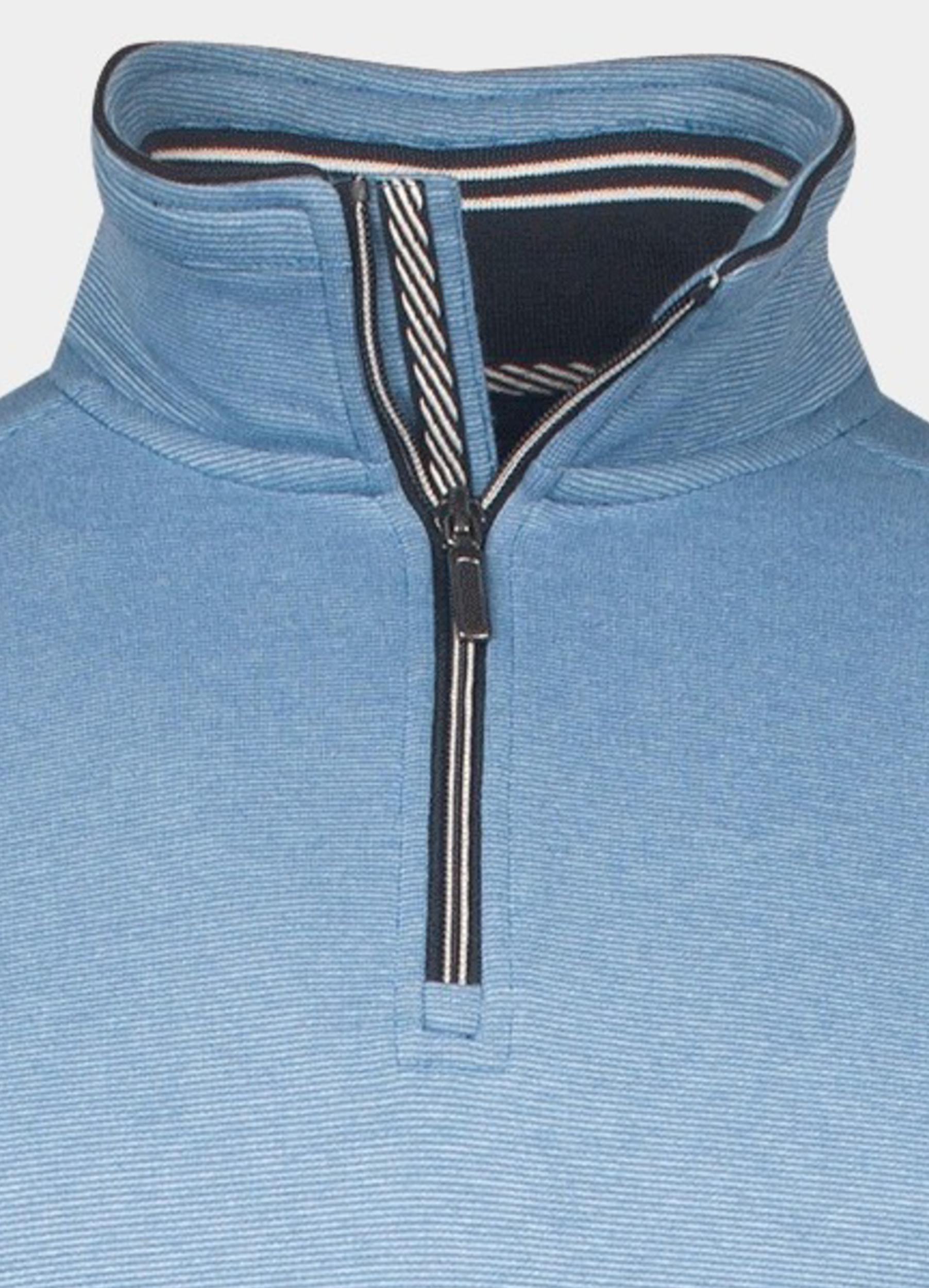 Baileys Half Zip Blauw Sweatshirt 1/2 Zip  all over 513155/65