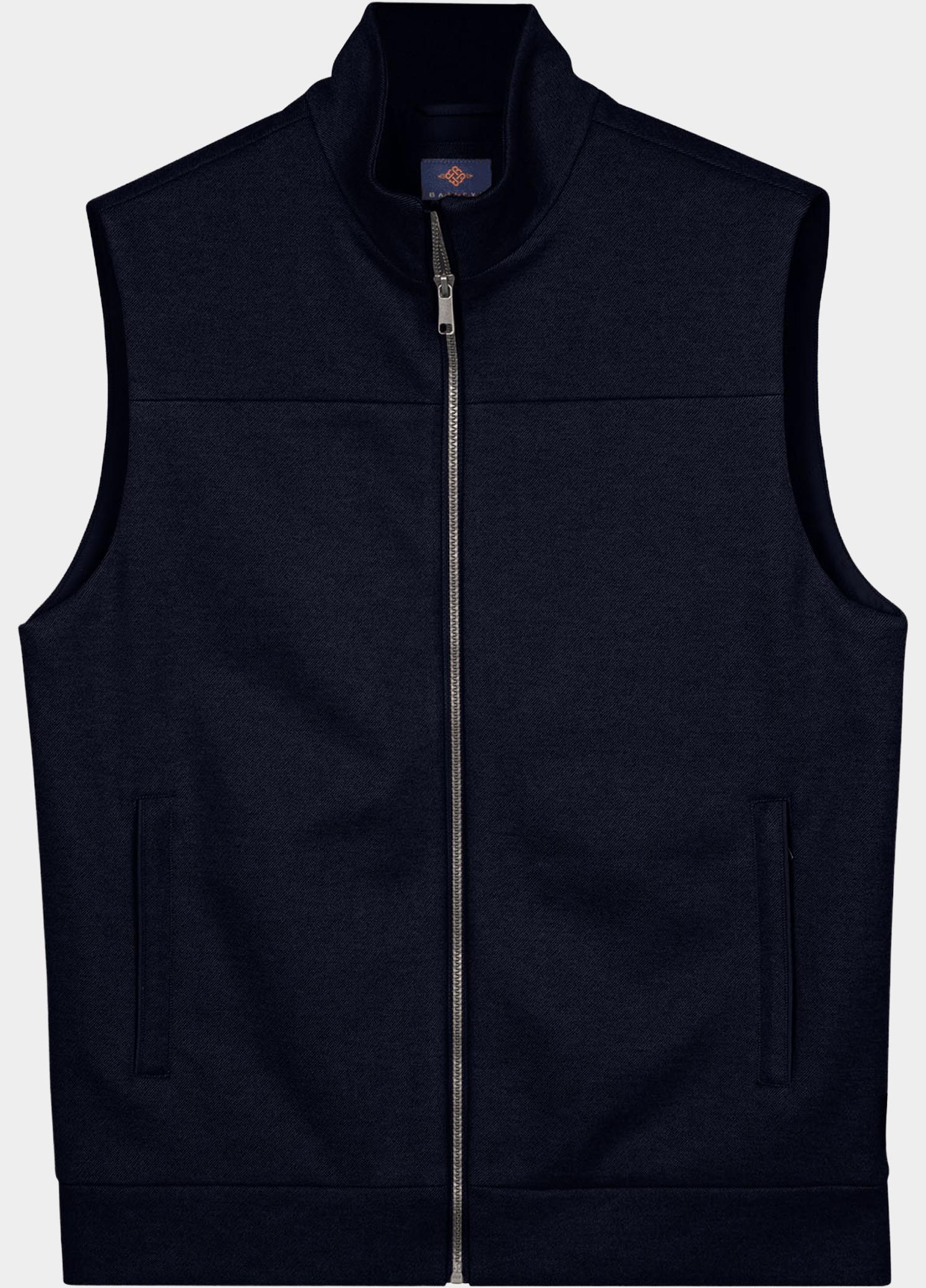 Baileys Bodywarmer heren Blauw Cardigan Zip Sleeveless  Line 628062/60
