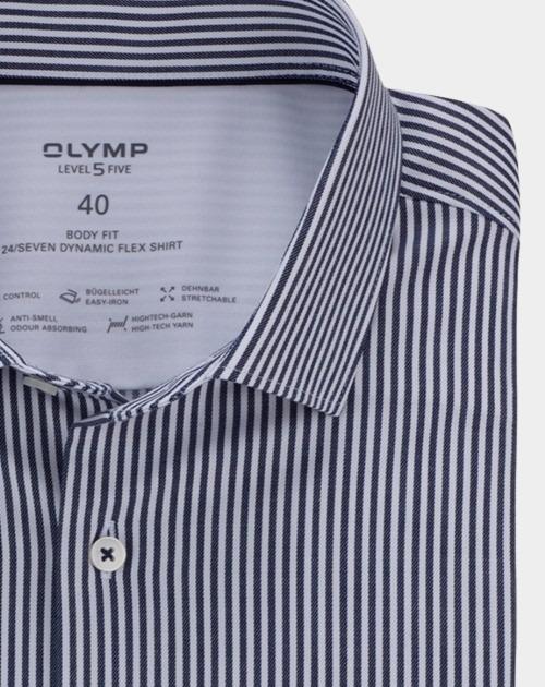 Olymp Business hemd lange mouw Blauw Level Five 075164/18
